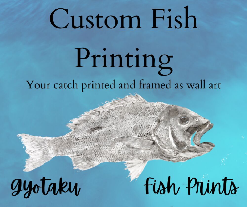 Gyotaku Fish Print Wall Art - Pearl Perch