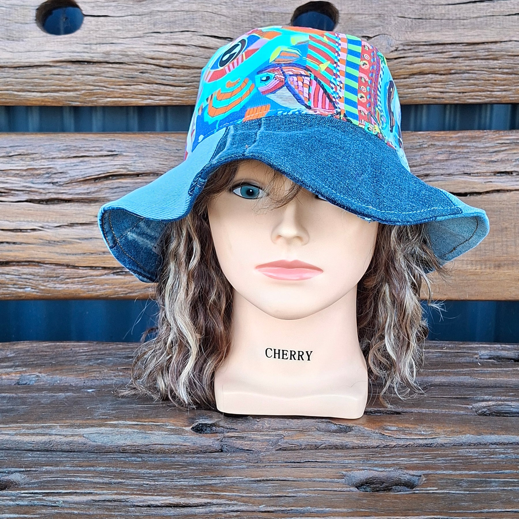 Unique, 'Lee Cooper', Gender Neutral, Recycled, Reversible Denim Bucket Hat