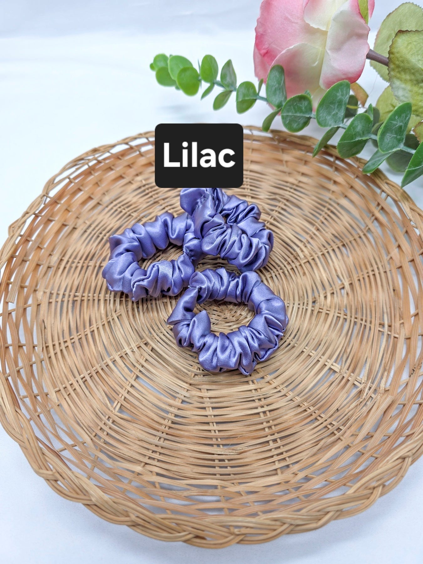 Mini Satin Scrunchies, Ponytail Bands, Elastic Hair Ties