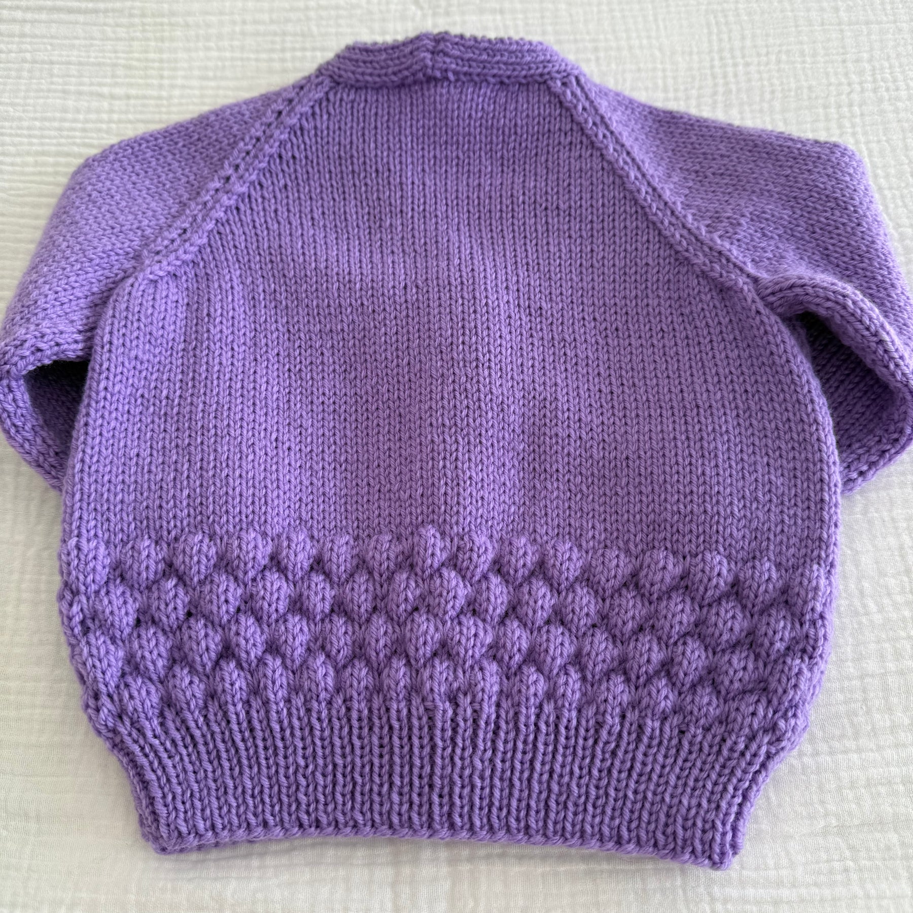 Mauve Cardigan, 6-12 months