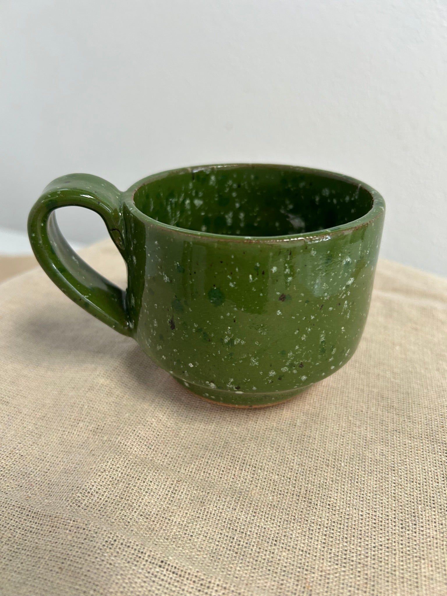 Handmade Ceramic , Forest Speckle Mug
