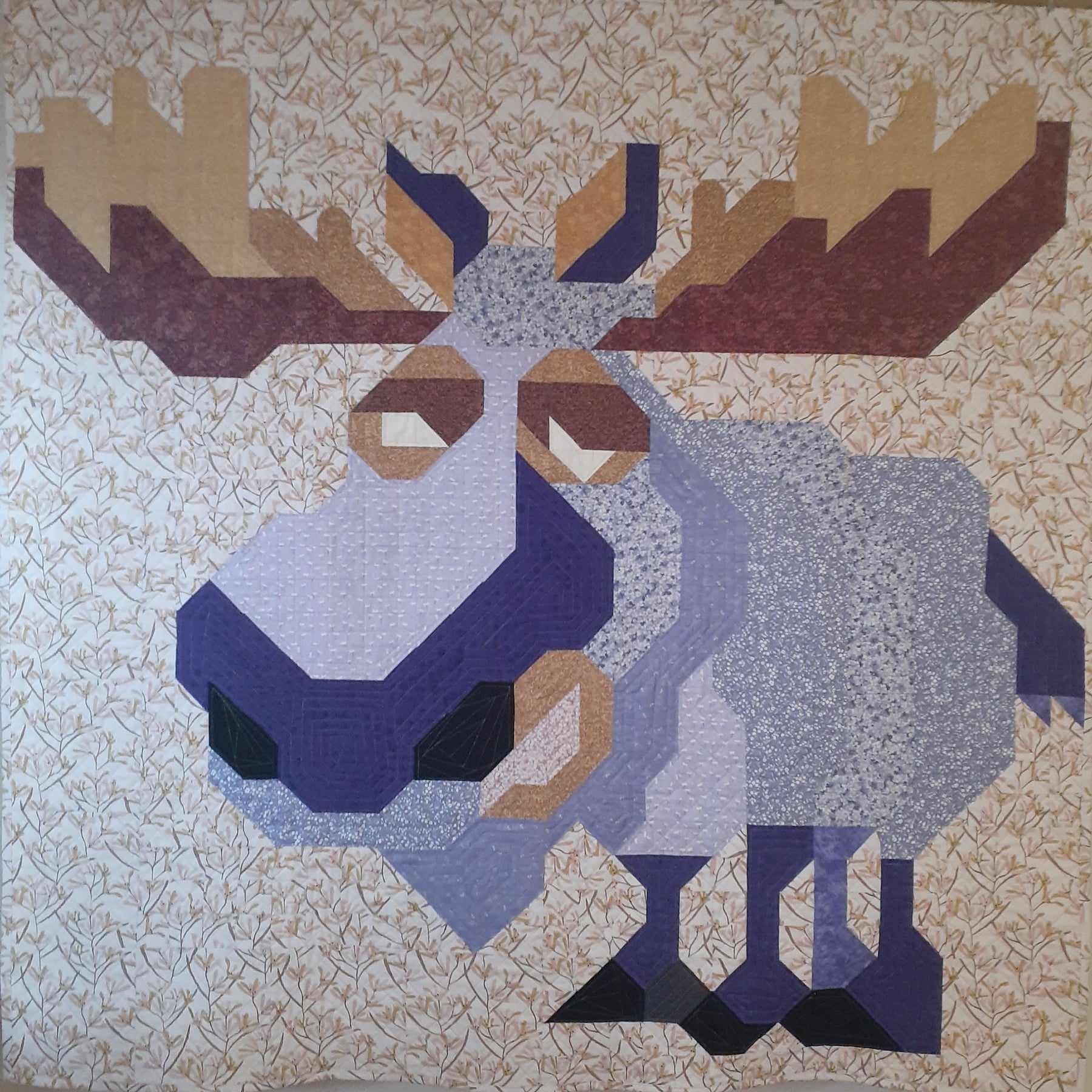 Marty moose patchwork quilt