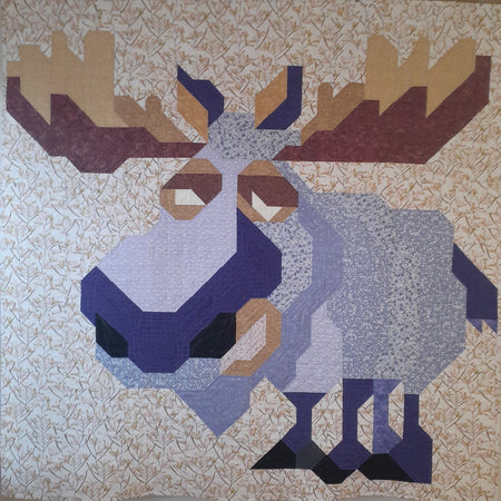 Marty moose patchwork quilt