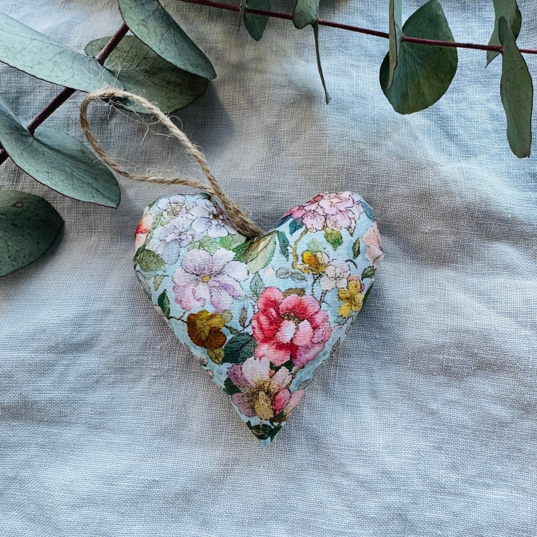 Romantic Hearts - handmade with wool filling