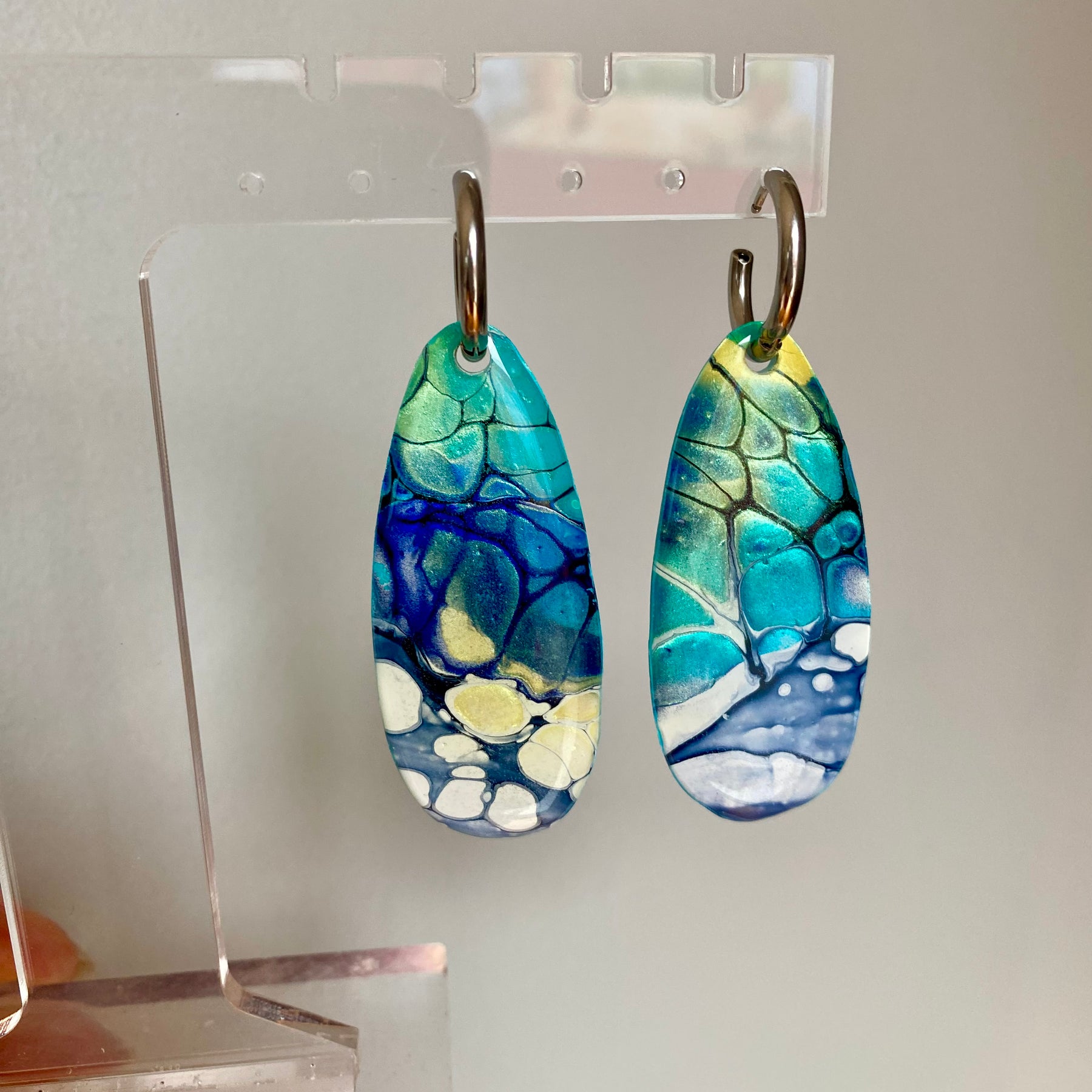 Artisan Turquoise Dangle Earrings