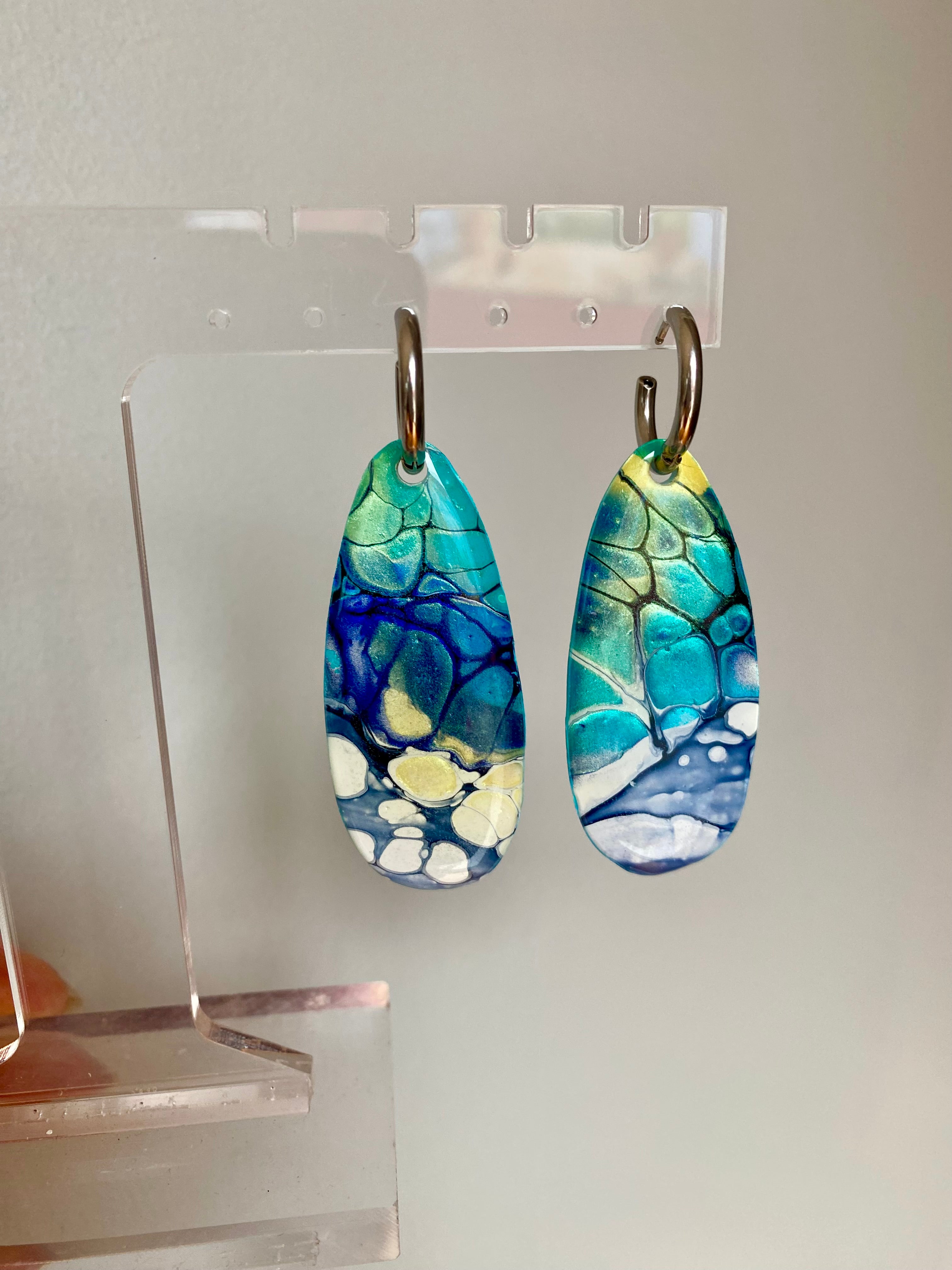 Artisan Turquoise Dangle Earrings