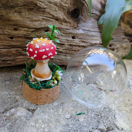 Mini Enchanted Amanita Mushroom Dome
