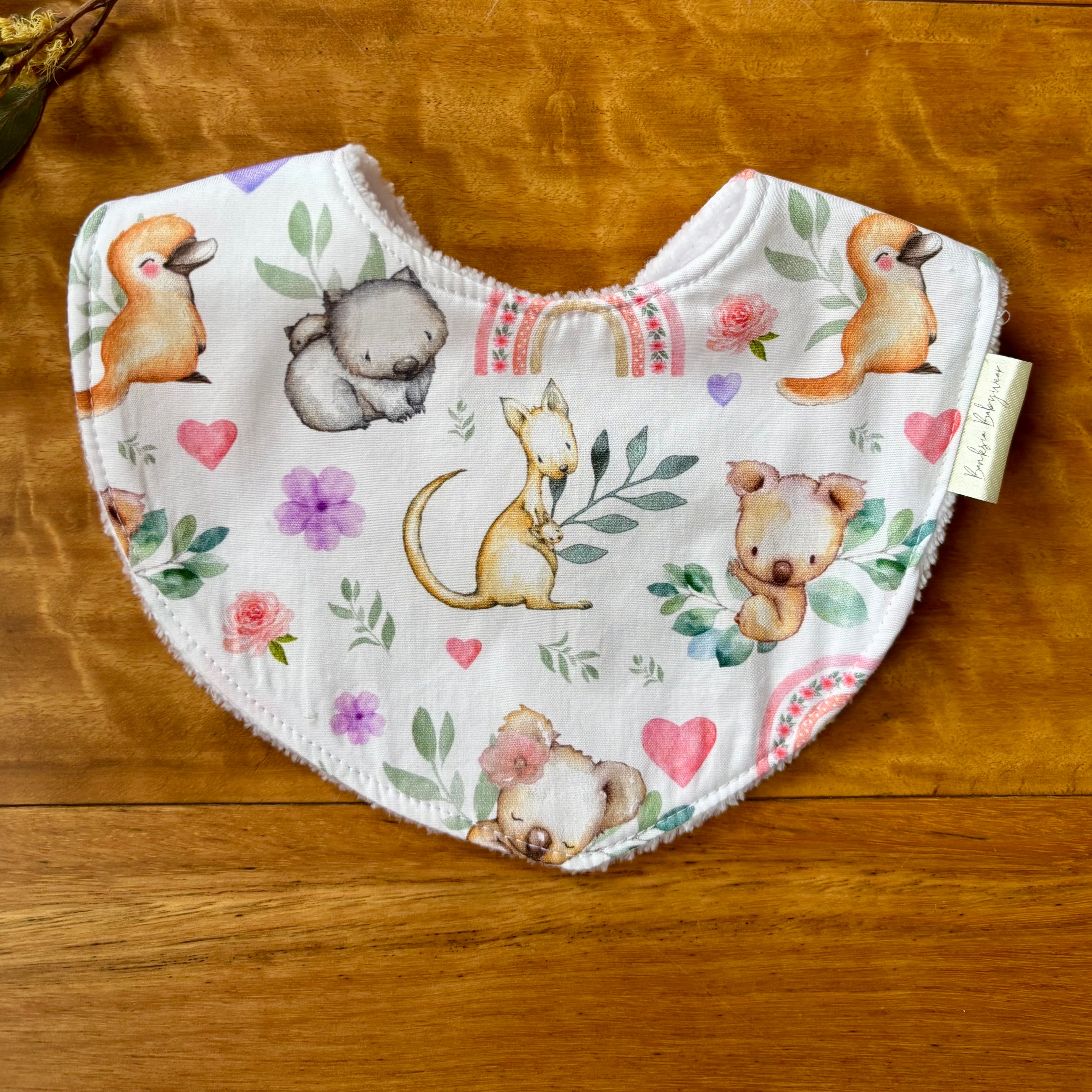 Baby Bib and Burp Cloth Set | Koala Dreams | Ready to Ship