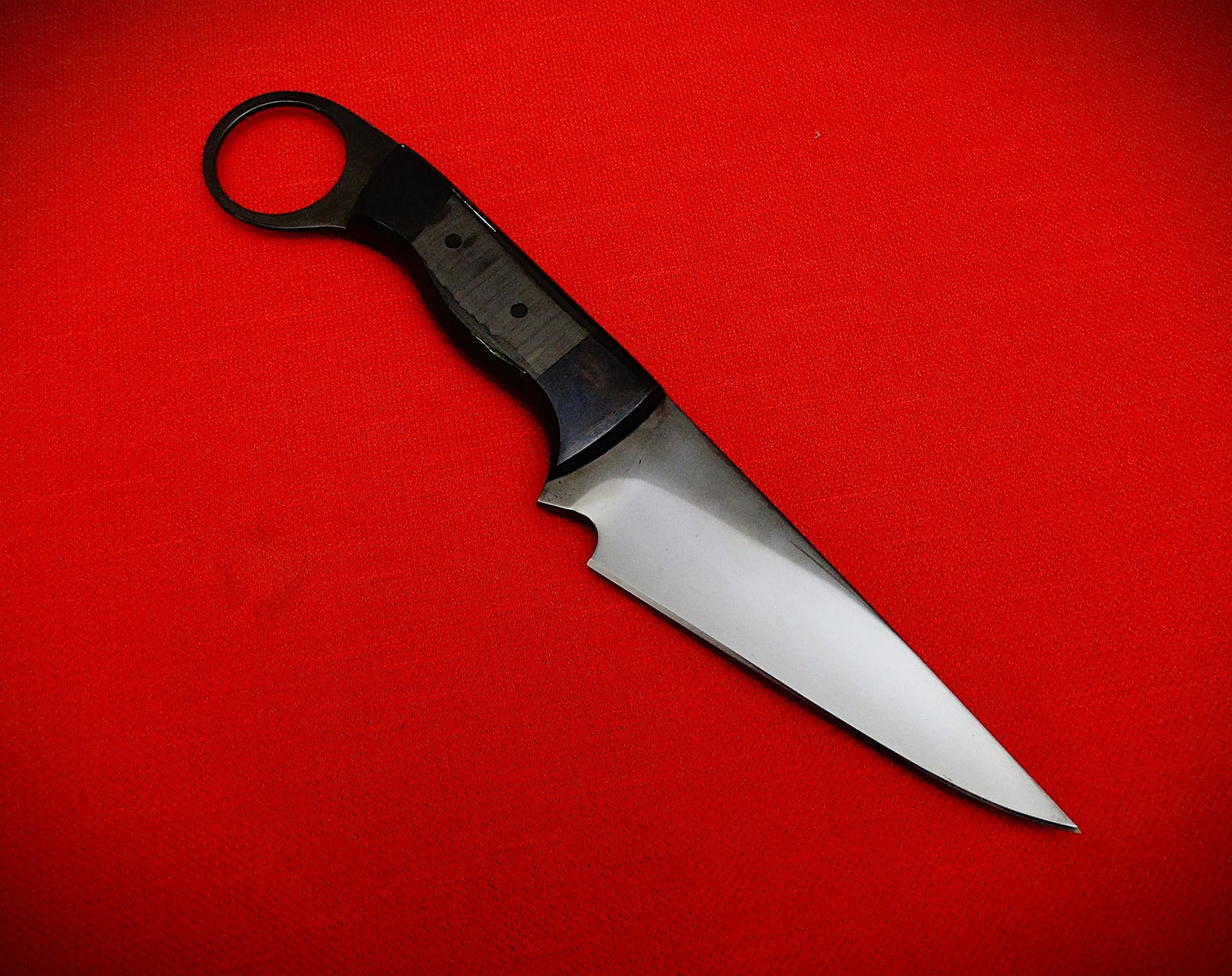Carbon fibre art knife leather sheath