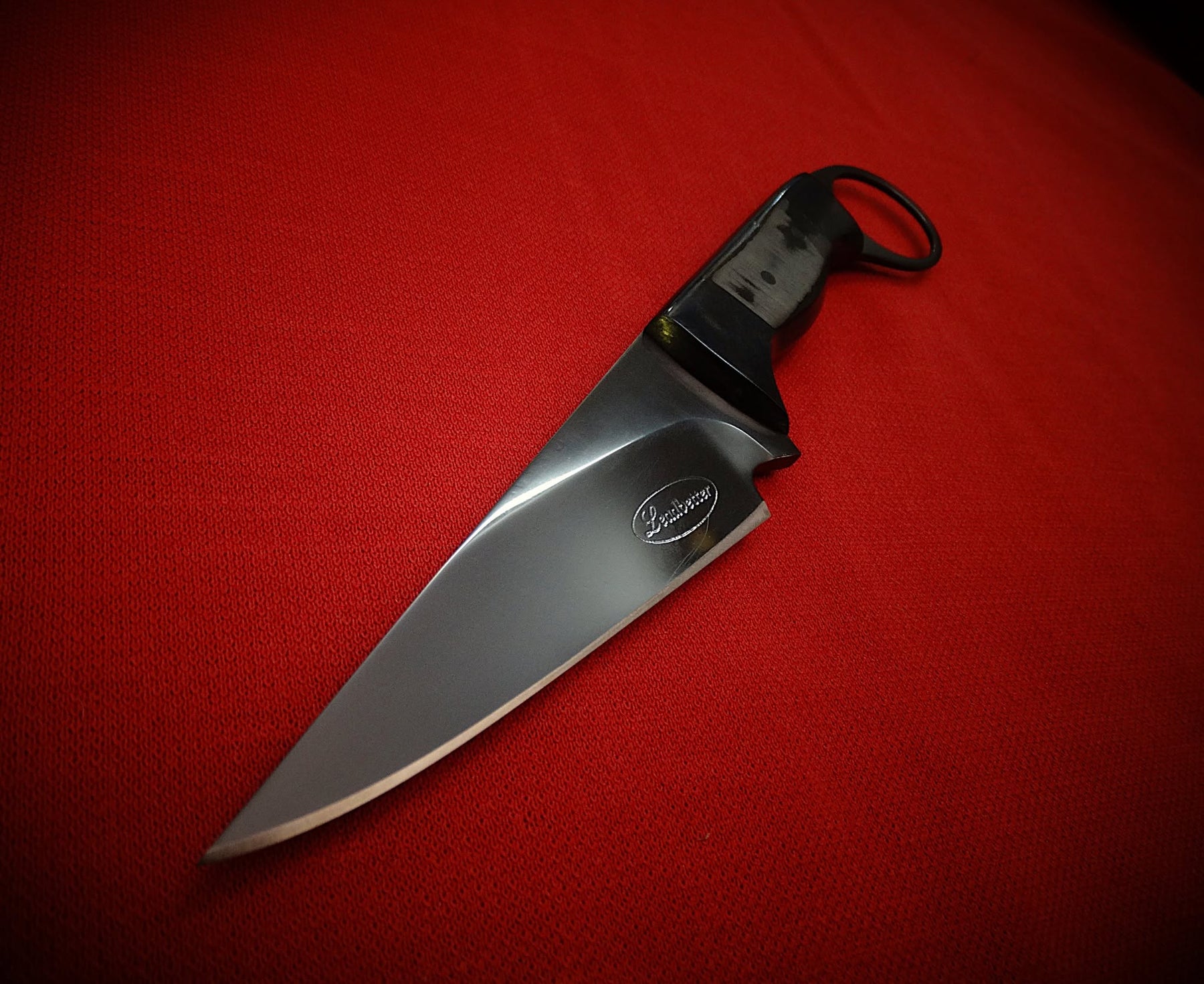 Carbon fibre art knife leather sheath