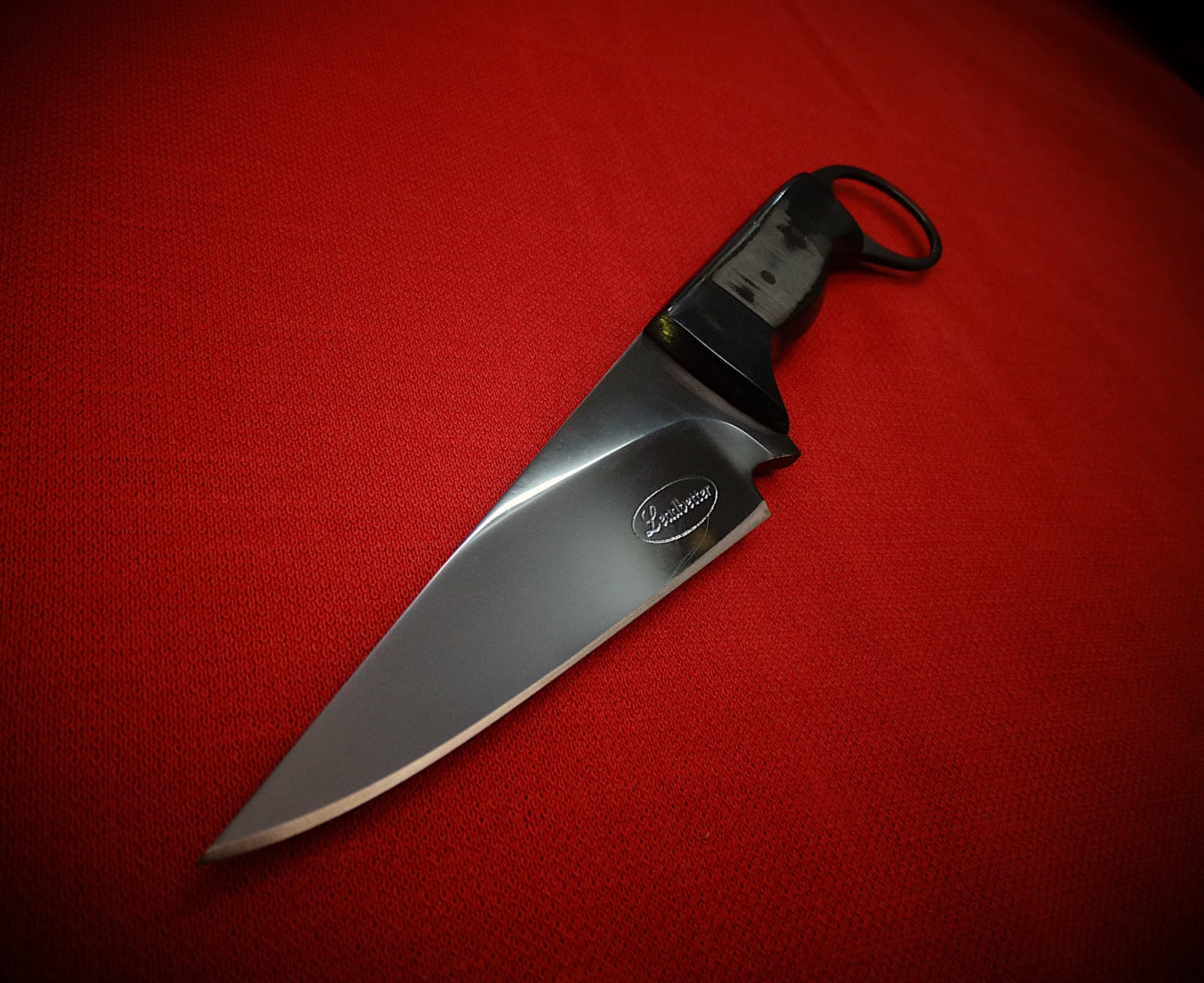 Carbon fibre art knife leather sheath