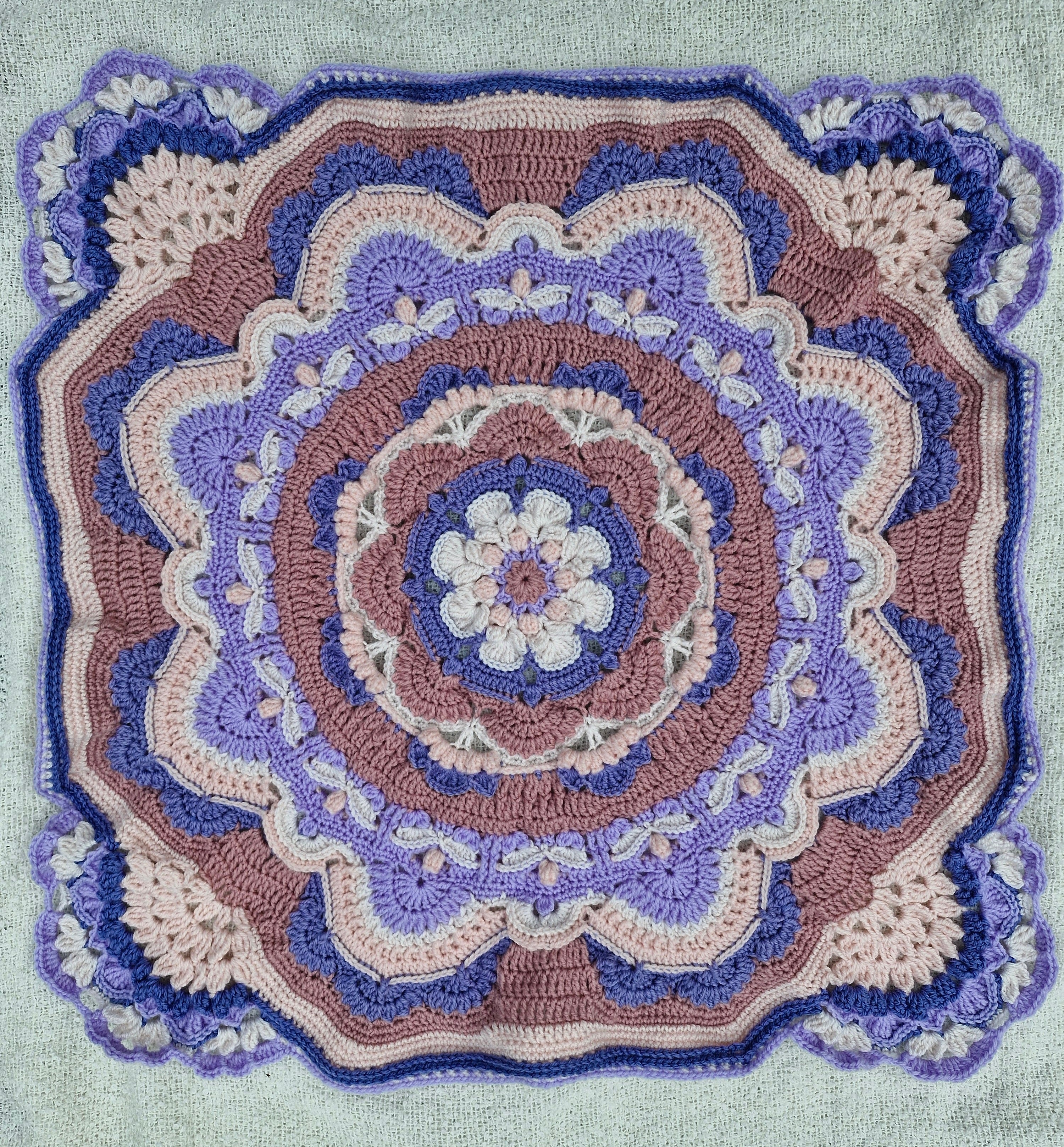 Nostalgic Heirloom inspired elegant Handcrafted Baby Blanket