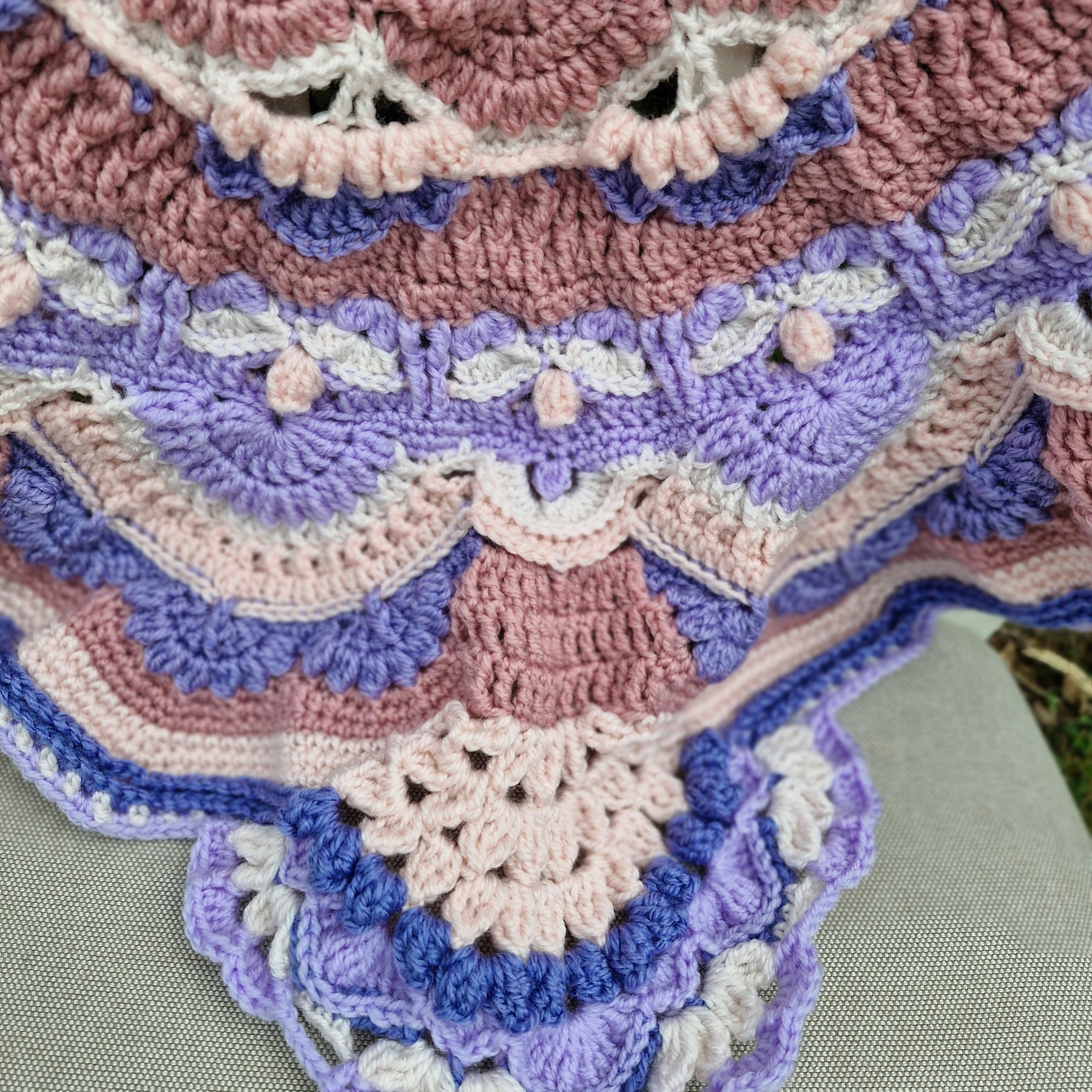 Nostalgic Heirloom inspired elegant Handcrafted Baby Blanket