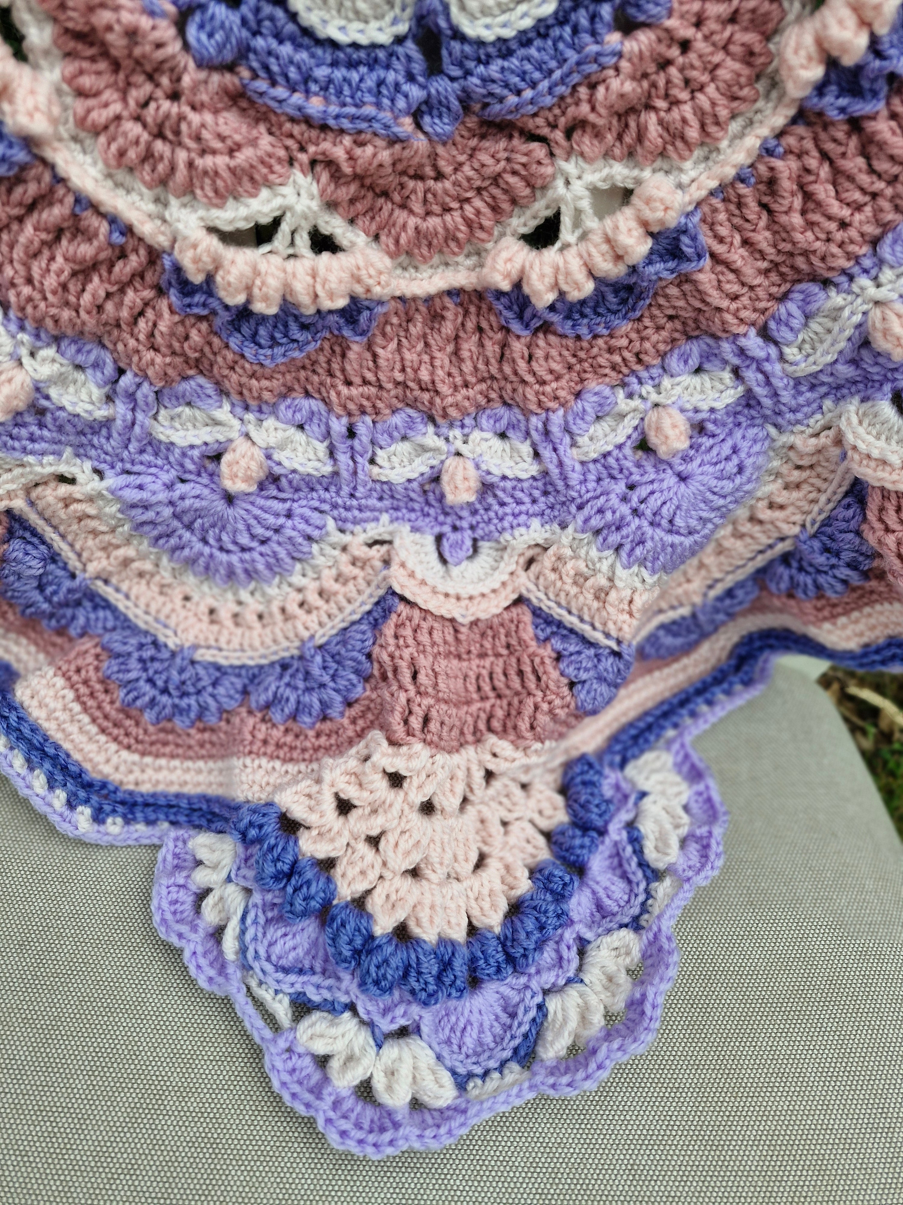 Nostalgic Heirloom inspired elegant Handcrafted Baby Blanket