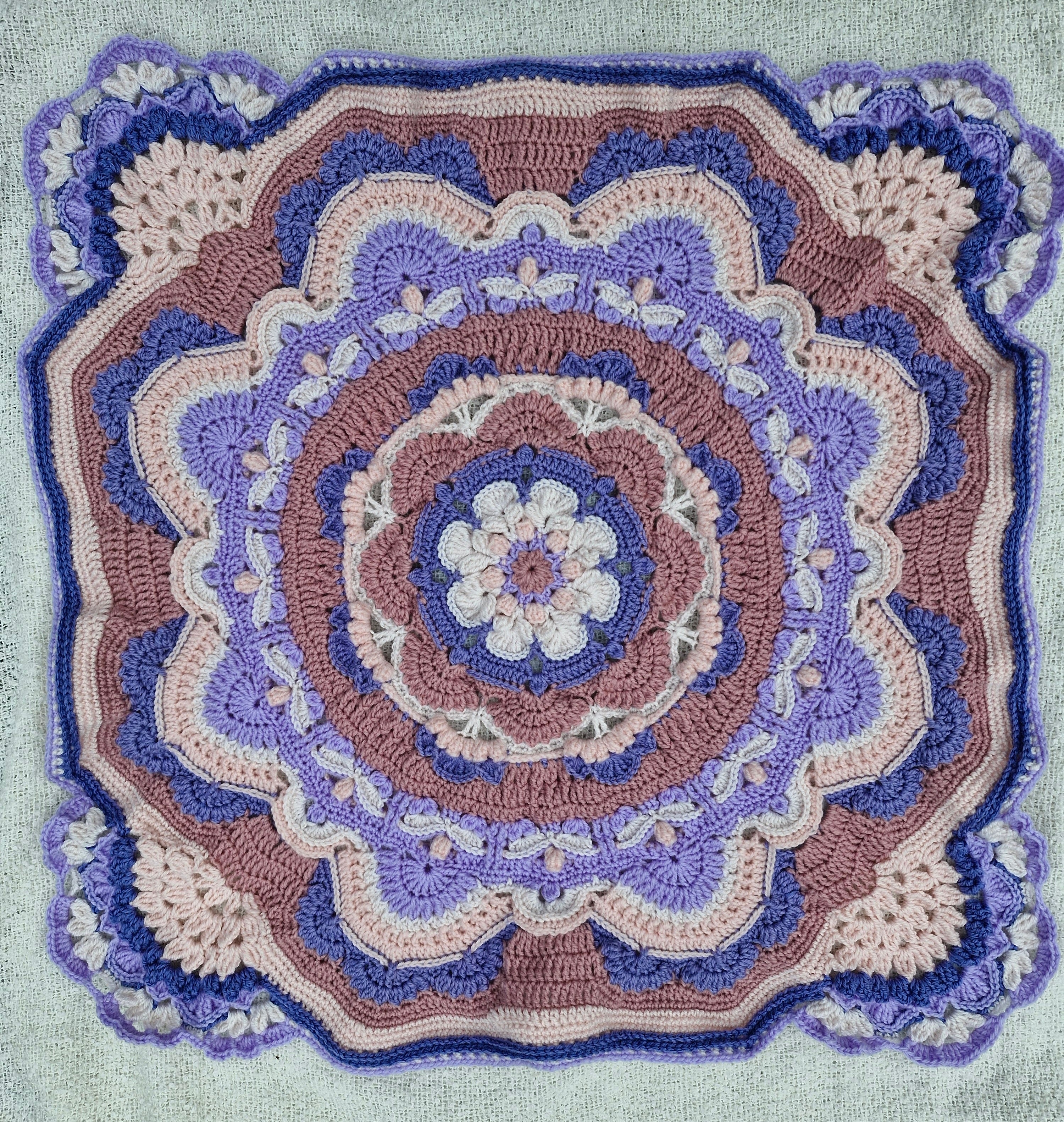 Nostalgic Heirloom inspired elegant Handcrafted Baby Blanket