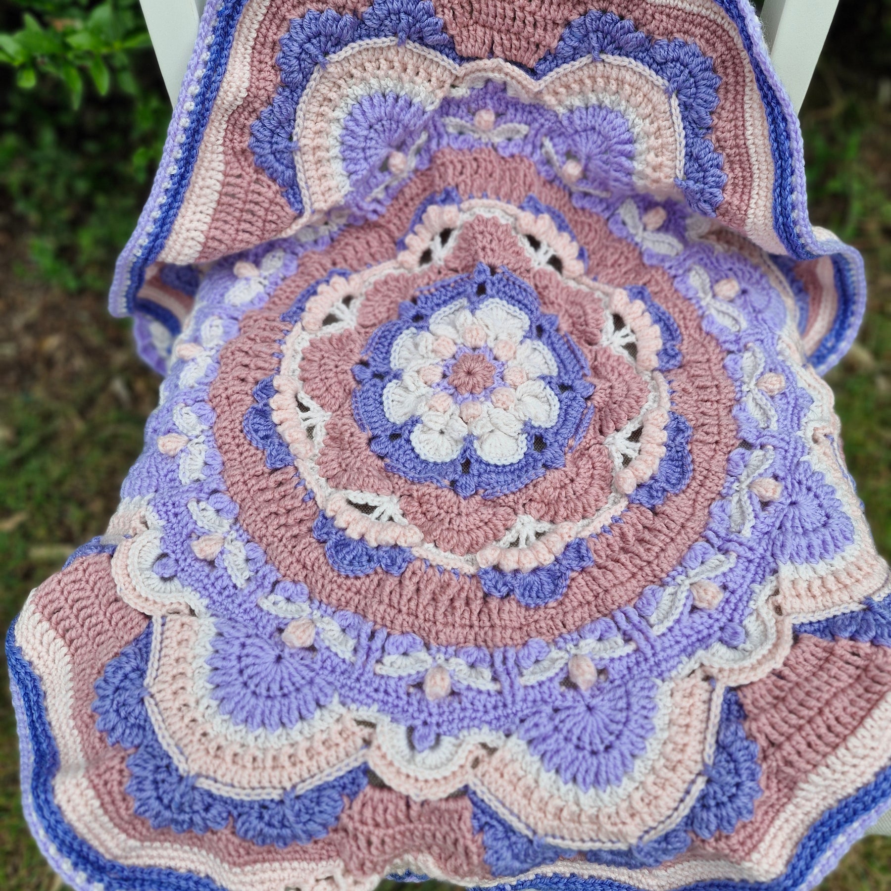 Nostalgic Heirloom inspired elegant Handcrafted Baby Blanket