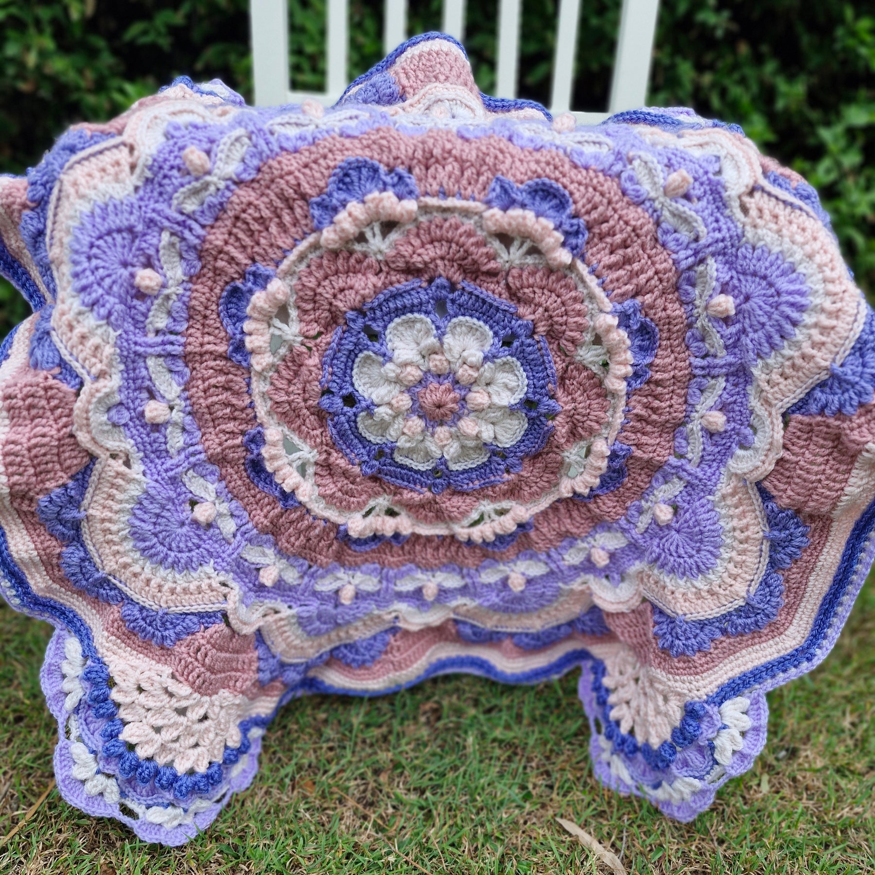 Nostalgic Heirloom inspired elegant Handcrafted Baby Blanket