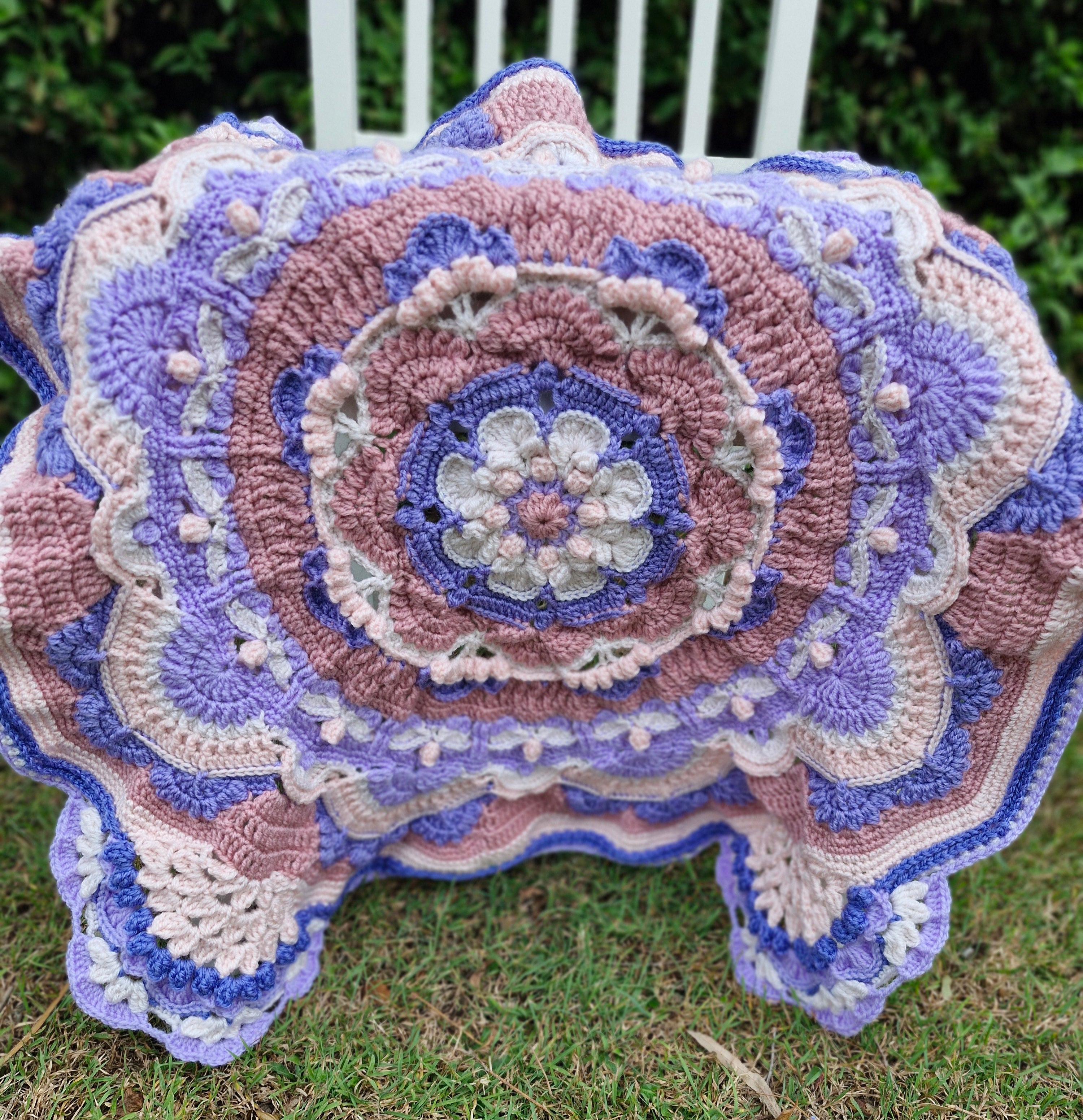 Nostalgic Heirloom inspired elegant Handcrafted Baby Blanket