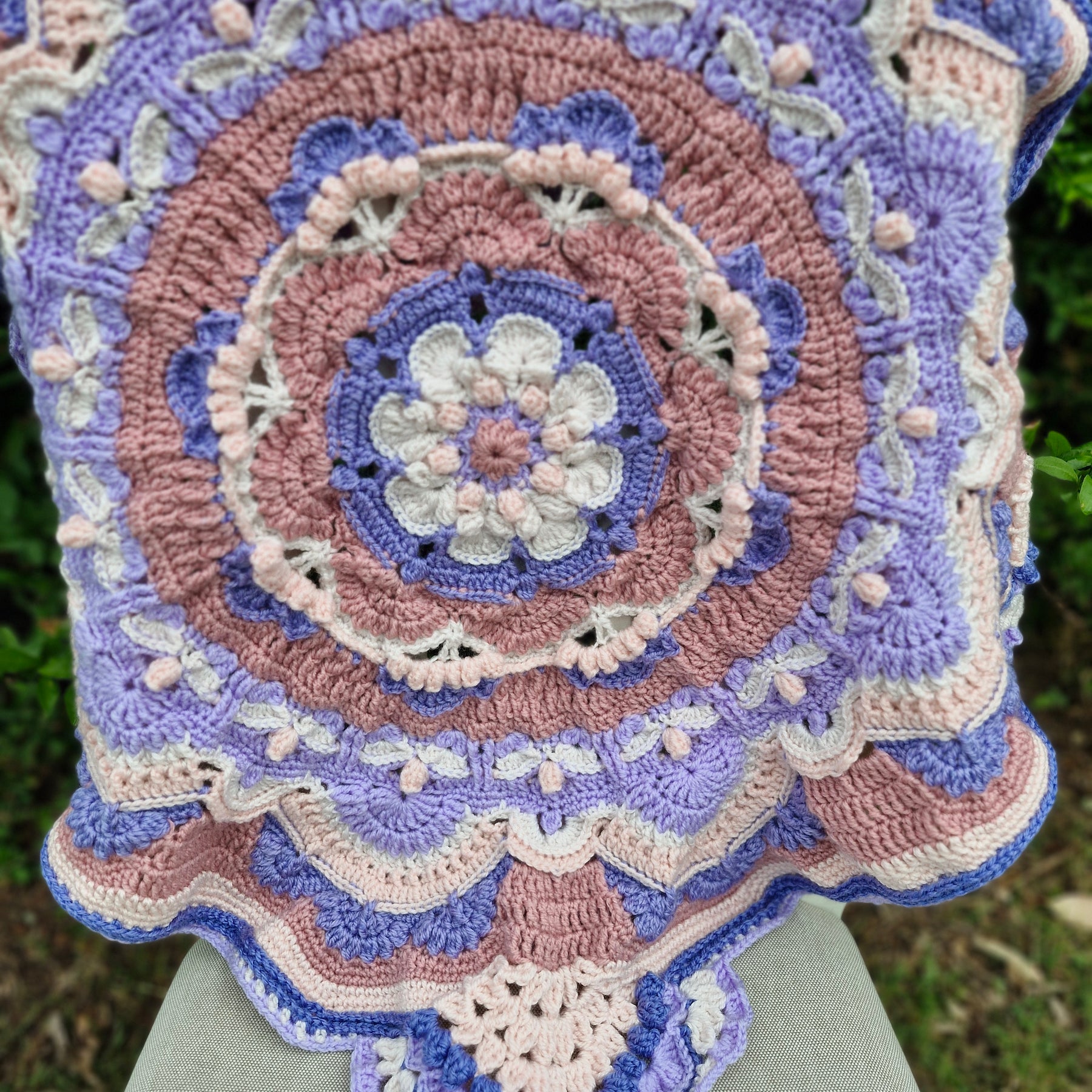 Nostalgic Heirloom inspired elegant Handcrafted Baby Blanket