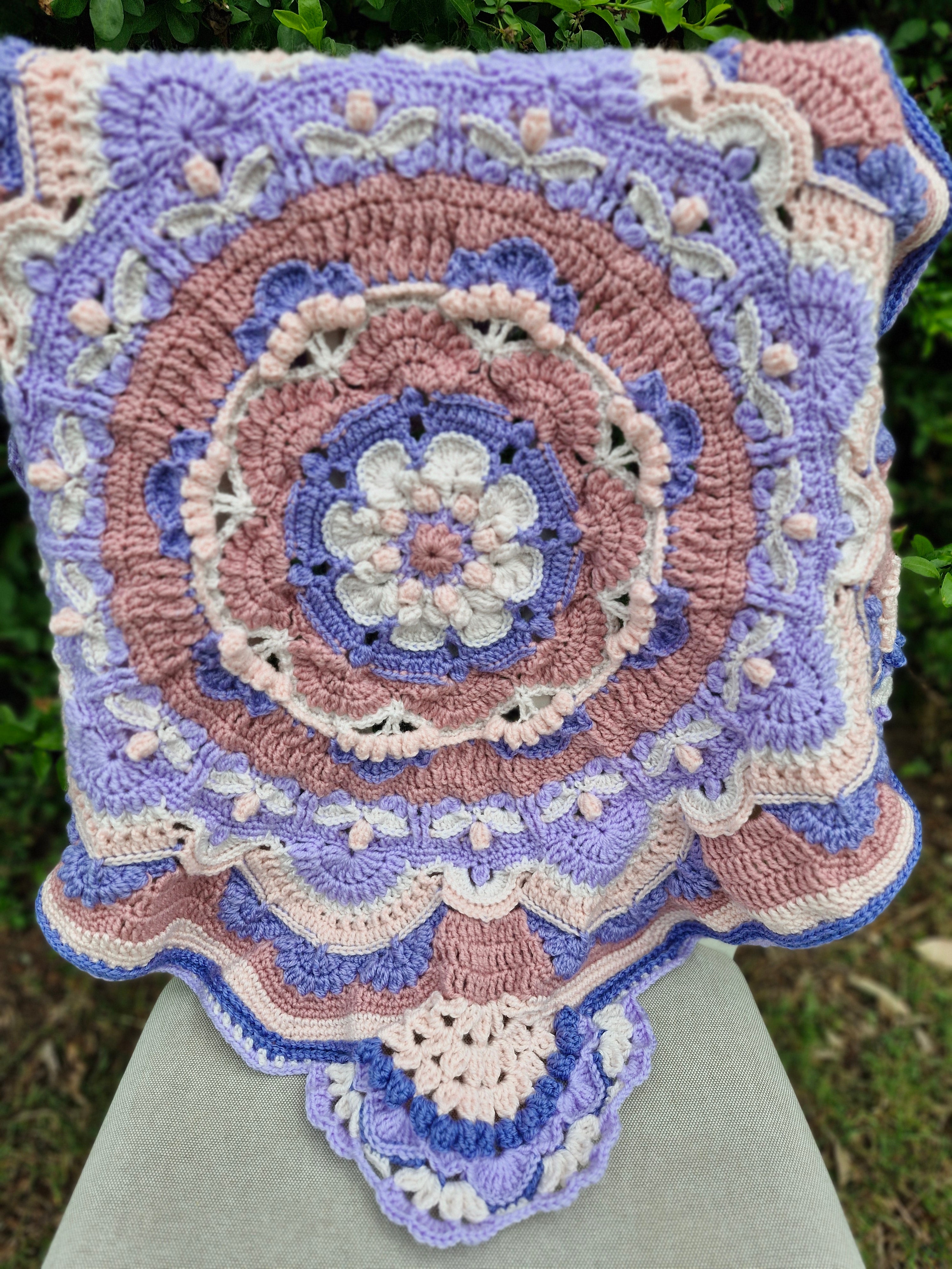 Nostalgic Heirloom inspired elegant Handcrafted Baby Blanket