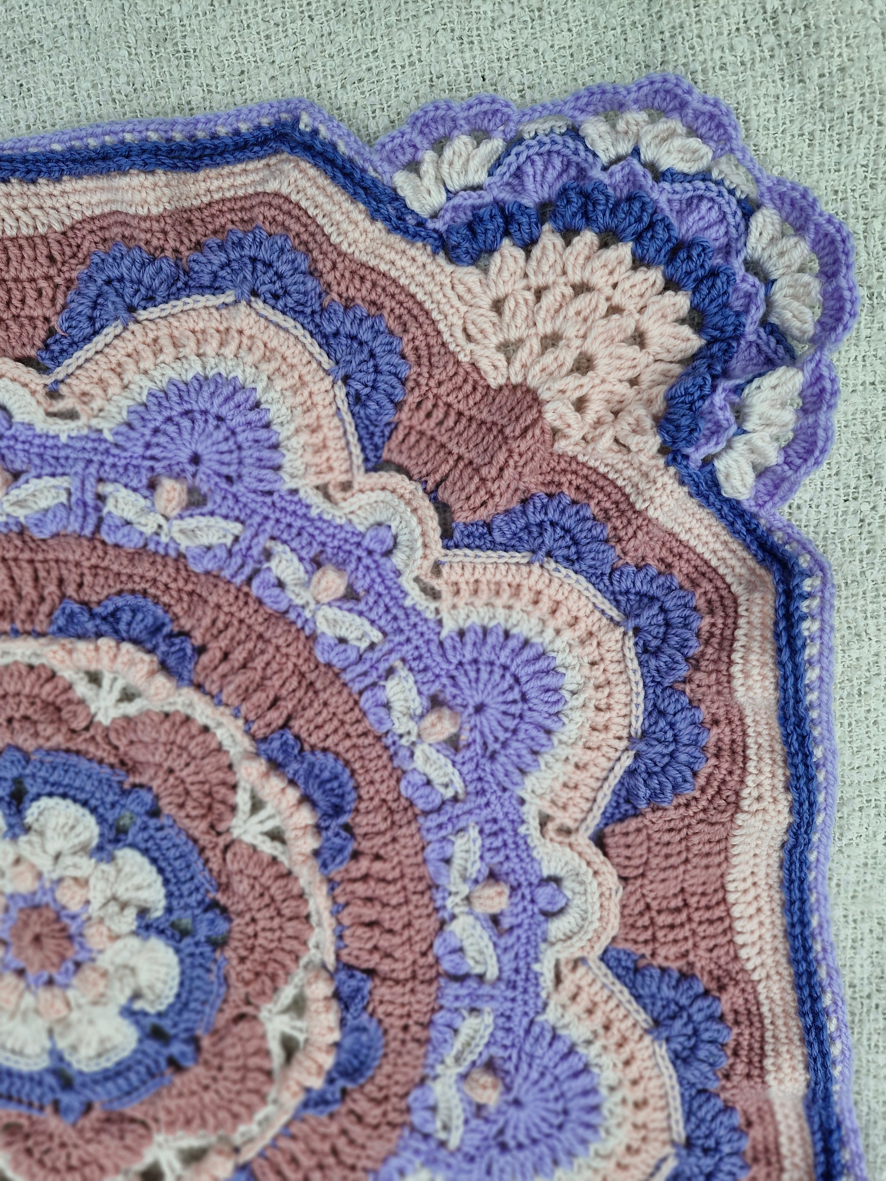 Nostalgic Heirloom inspired elegant Handcrafted Baby Blanket