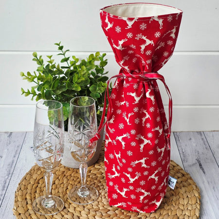 Lined Christmas Wine Bottle Bag – Because the Wrapping Should Be Part of the Gift