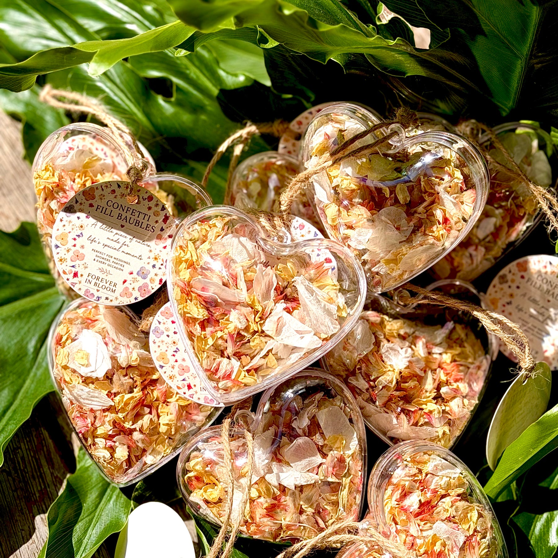 Wildflower Romance Dried Flower Bauble | Real Flower Christmas Ornament | Botanical Confetti Bauble | Handmade Floral Keepsake | 8cm