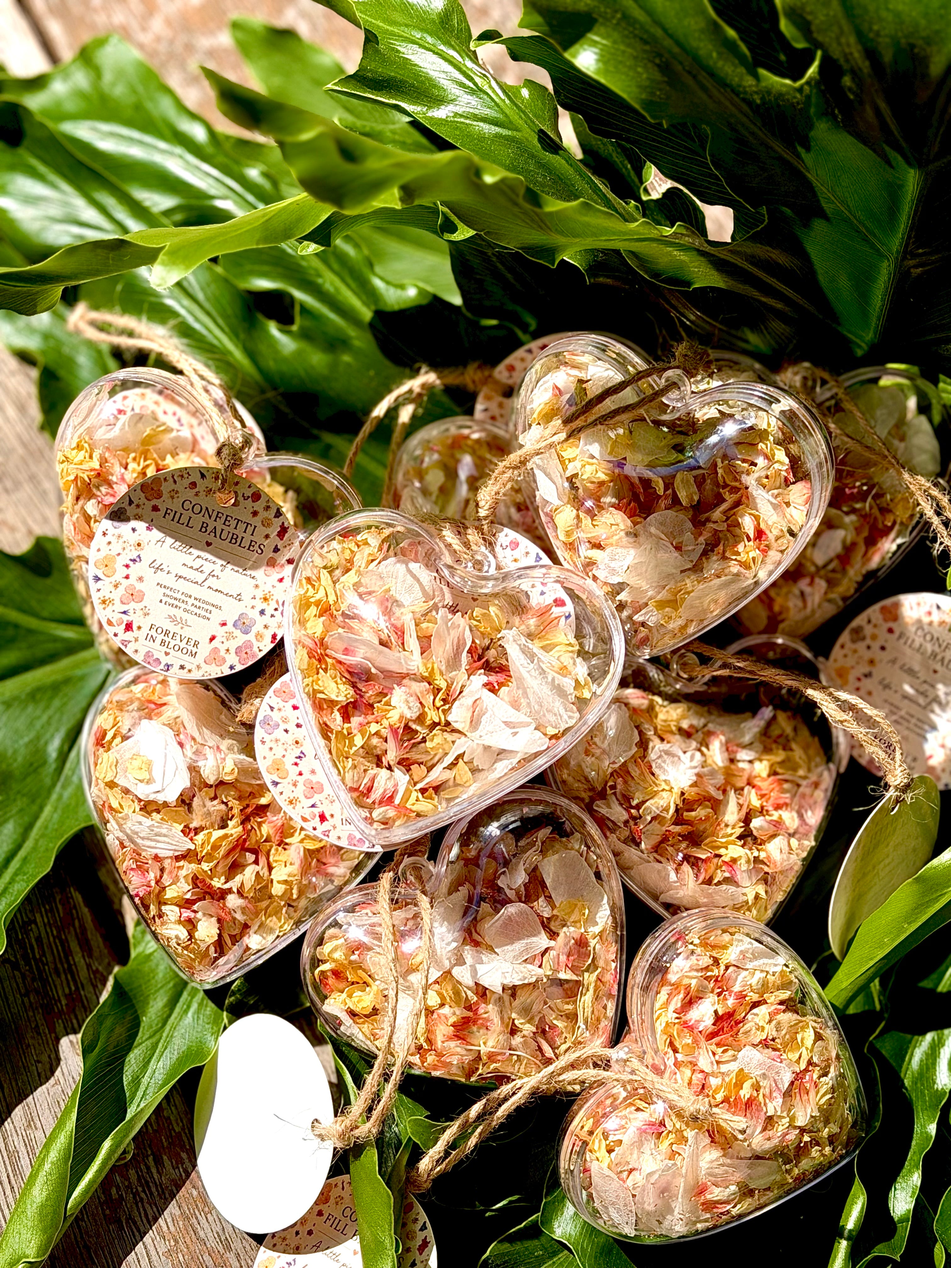 Wildflower Romance Dried Flower Bauble | Real Flower Christmas Ornament | Botanical Confetti Bauble | Handmade Floral Keepsake | 8cm