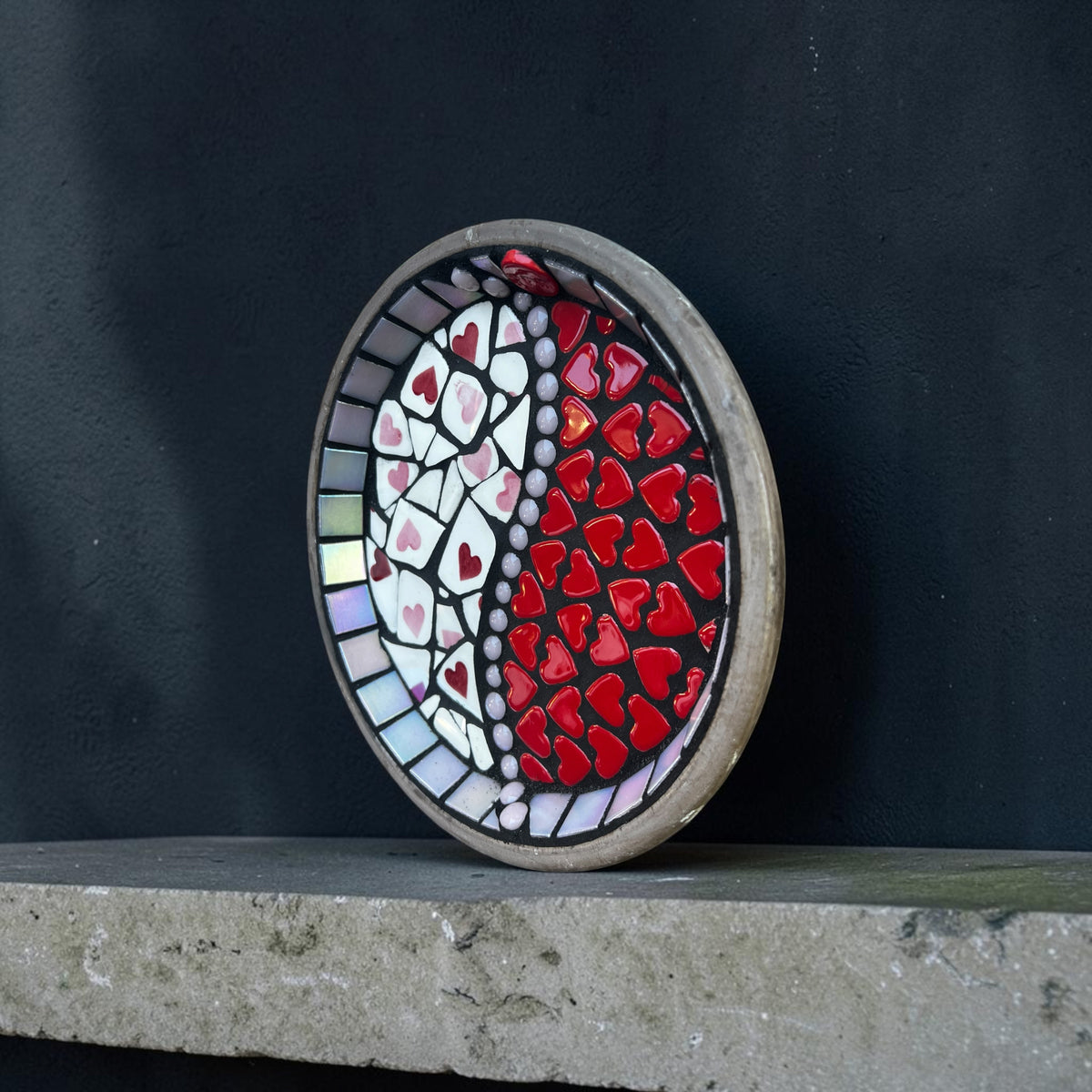 Mosaic Bee Bath.