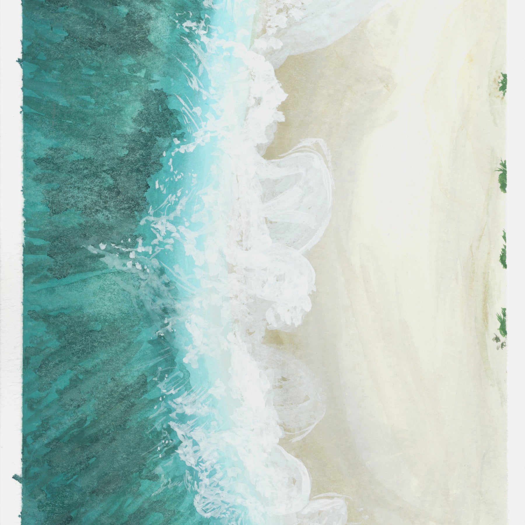 Wall Art - Aerial Coastline 4 - A5 Print