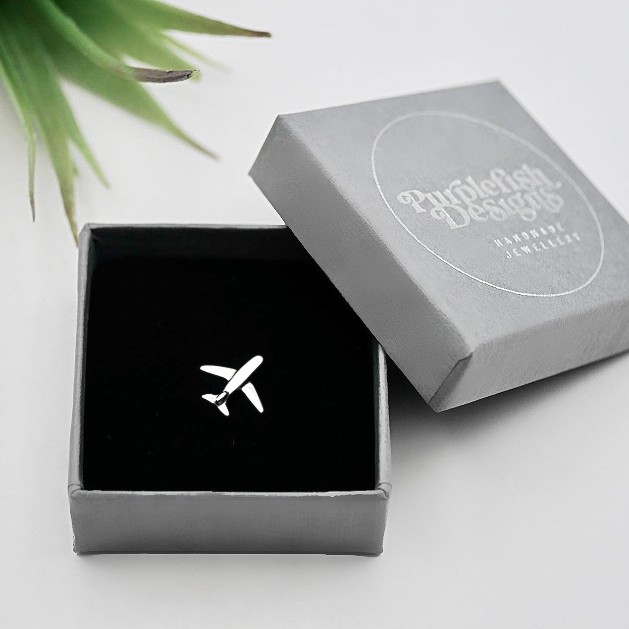 Aeroplane Pin - Handmade Sterling Silver Lapel Pin - Brooch