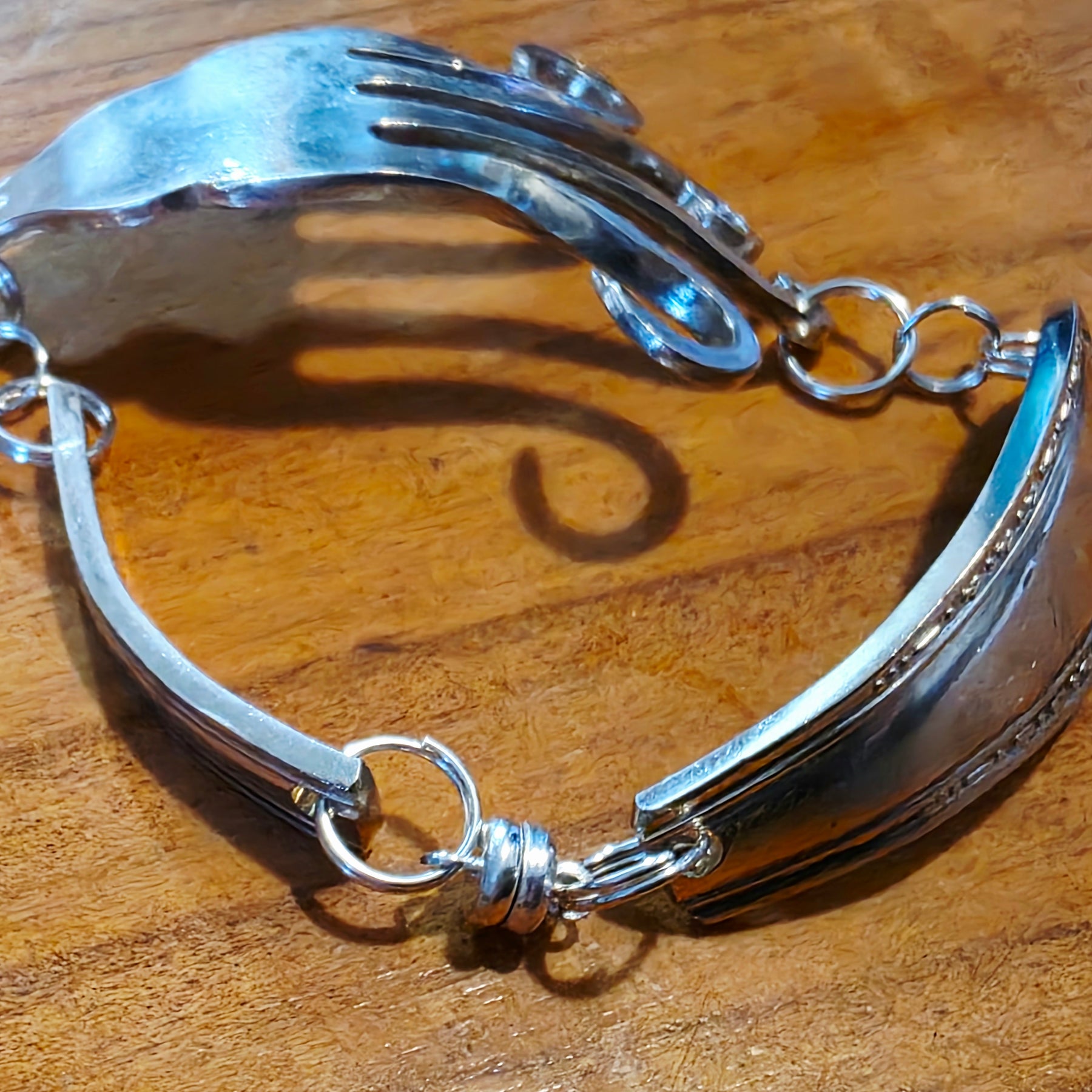 Silver Plated Fork Bracelet