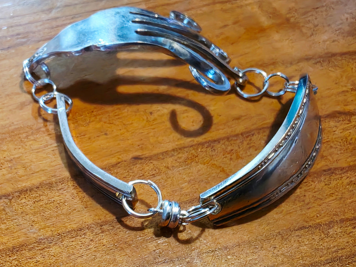 Silver Plated Fork Bracelet