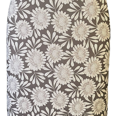 Padded ironing board cover- Black Waratah