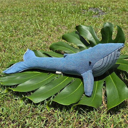 Upcycled Denim Whale - Warren
