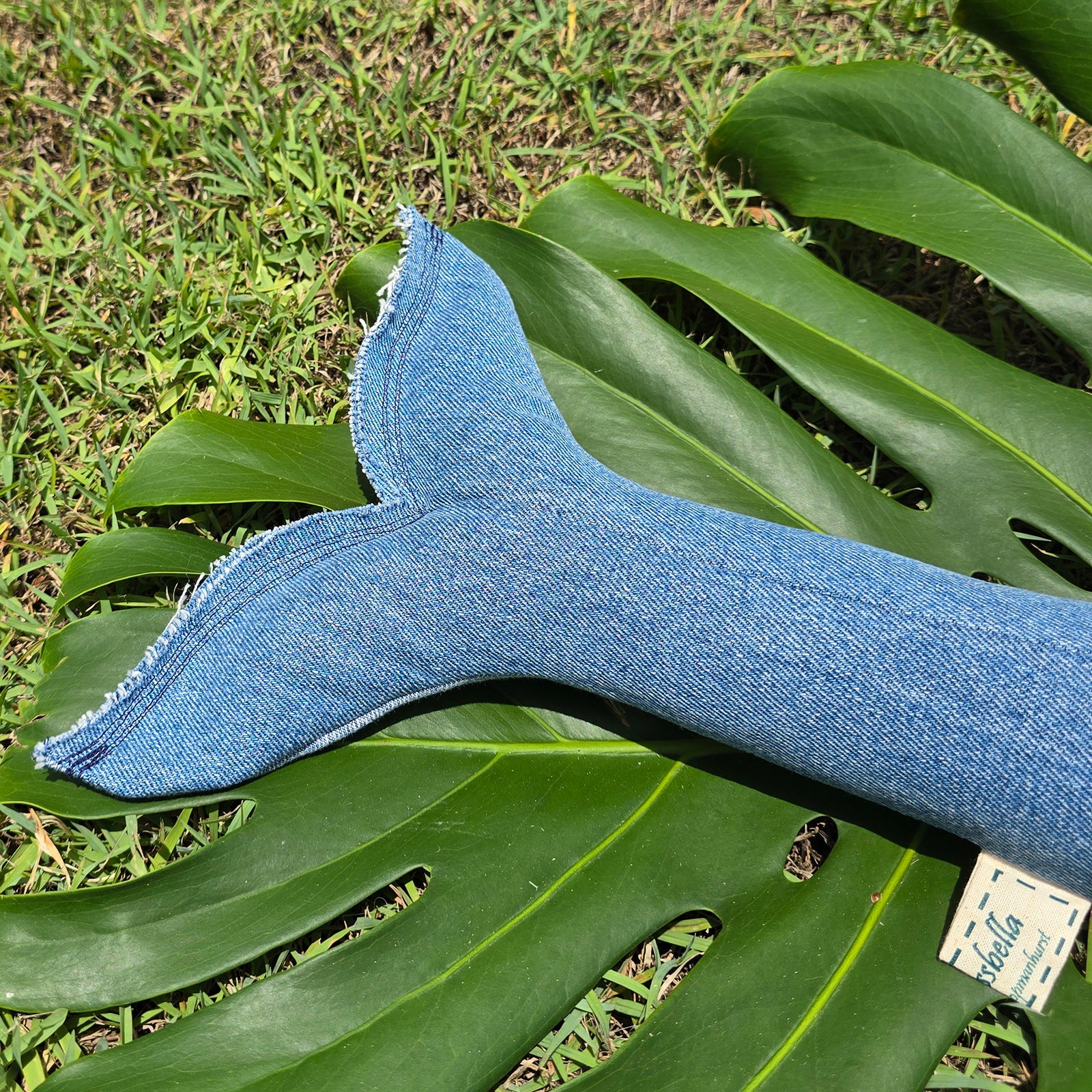 Upcycled Denim Whale - Warren