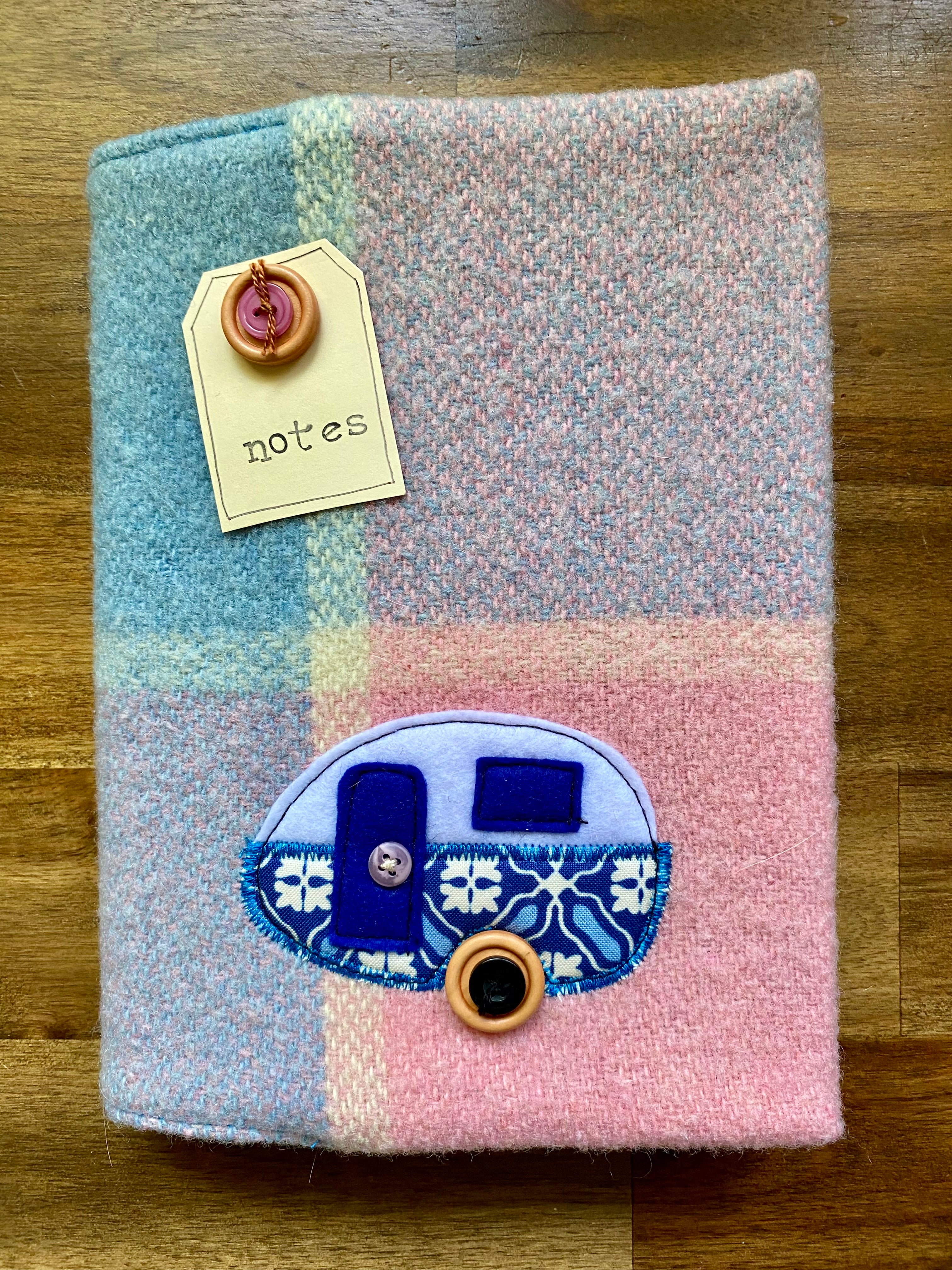 A5 Upcycled Notebook Caravan - Multi