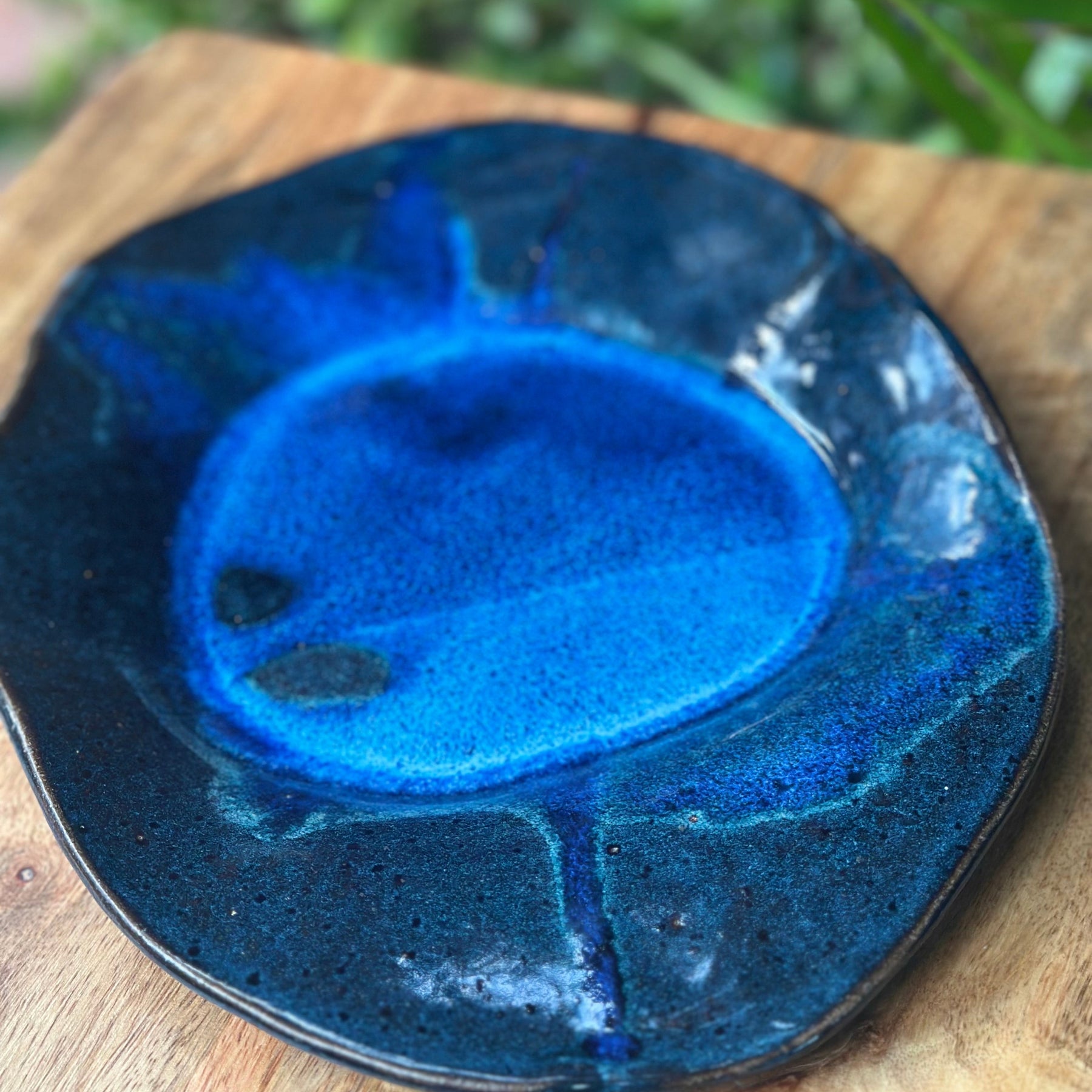 Serving Plate | Handmade Ceramic Platter | Ocean Eyes