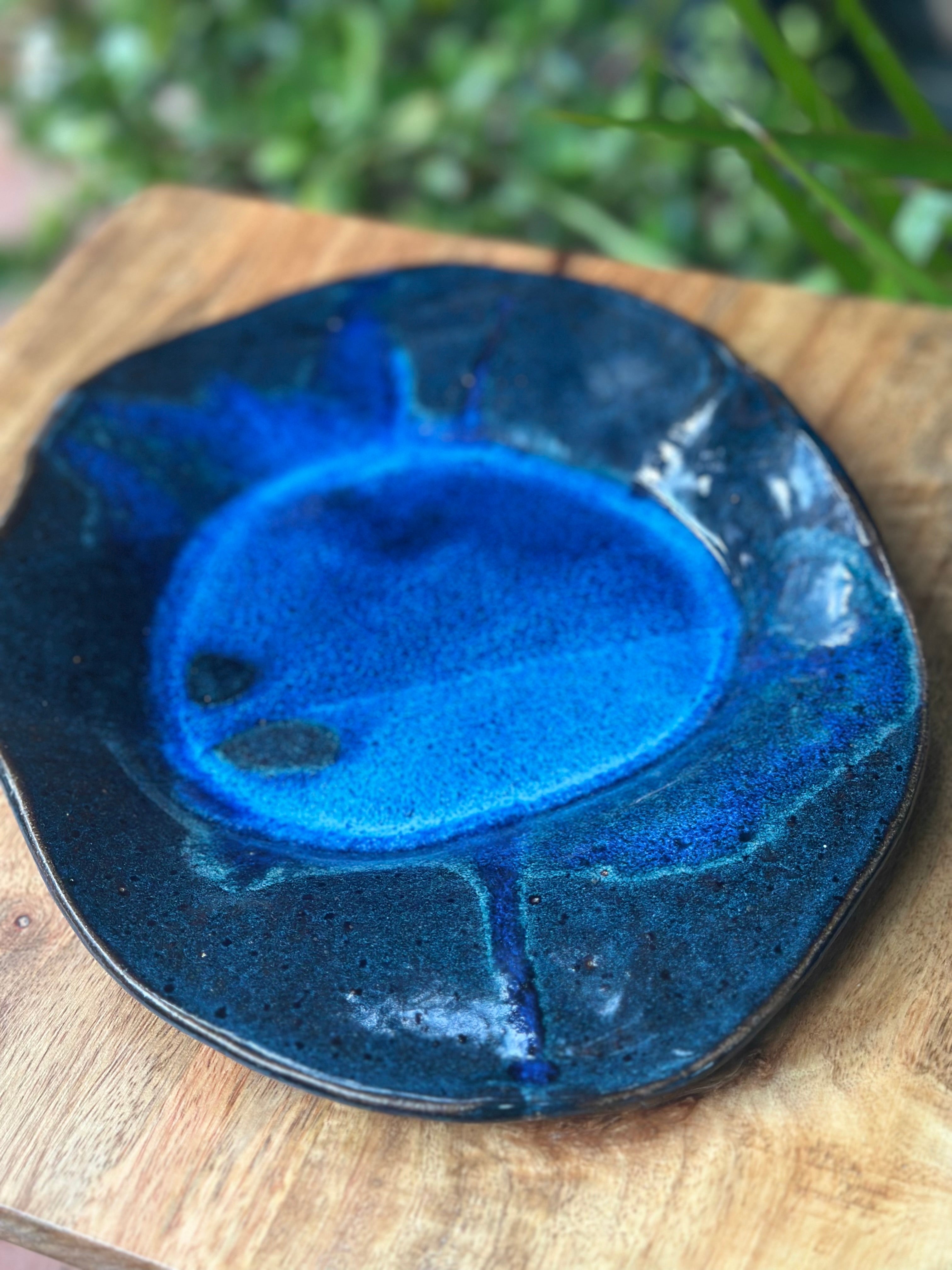 Serving Plate | Handmade Ceramic Platter | Ocean Eyes