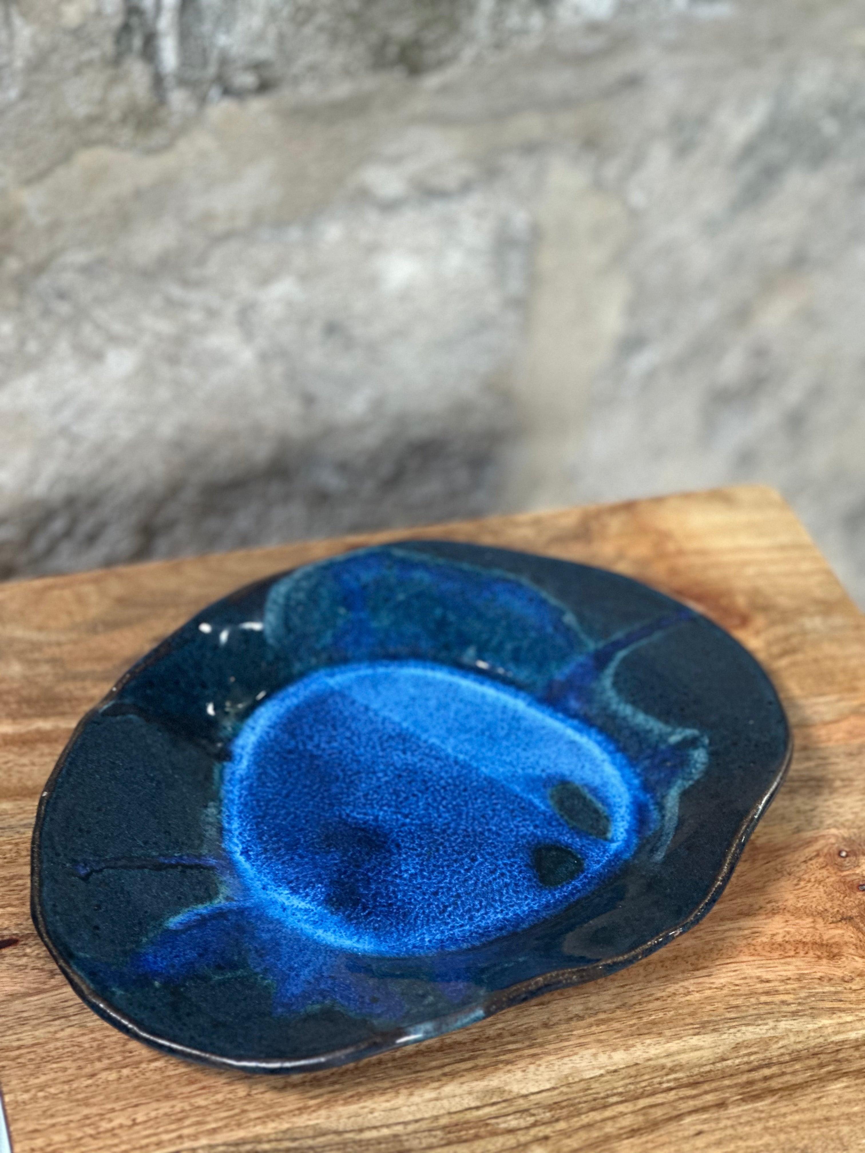 Serving Plate | Handmade Ceramic Platter | Ocean Eyes