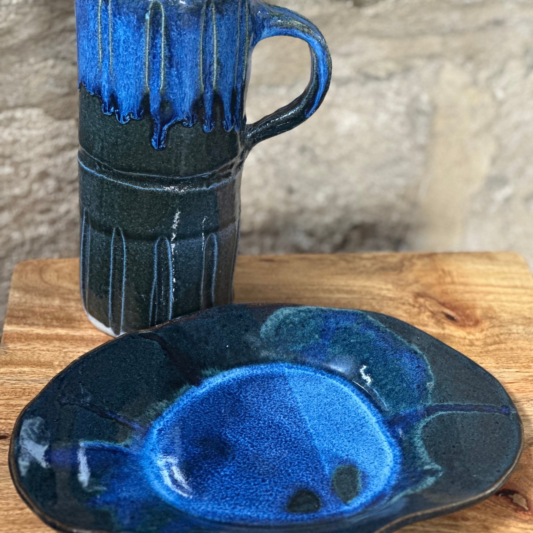 Serving Plate | Handmade Ceramic Platter | Ocean Eyes