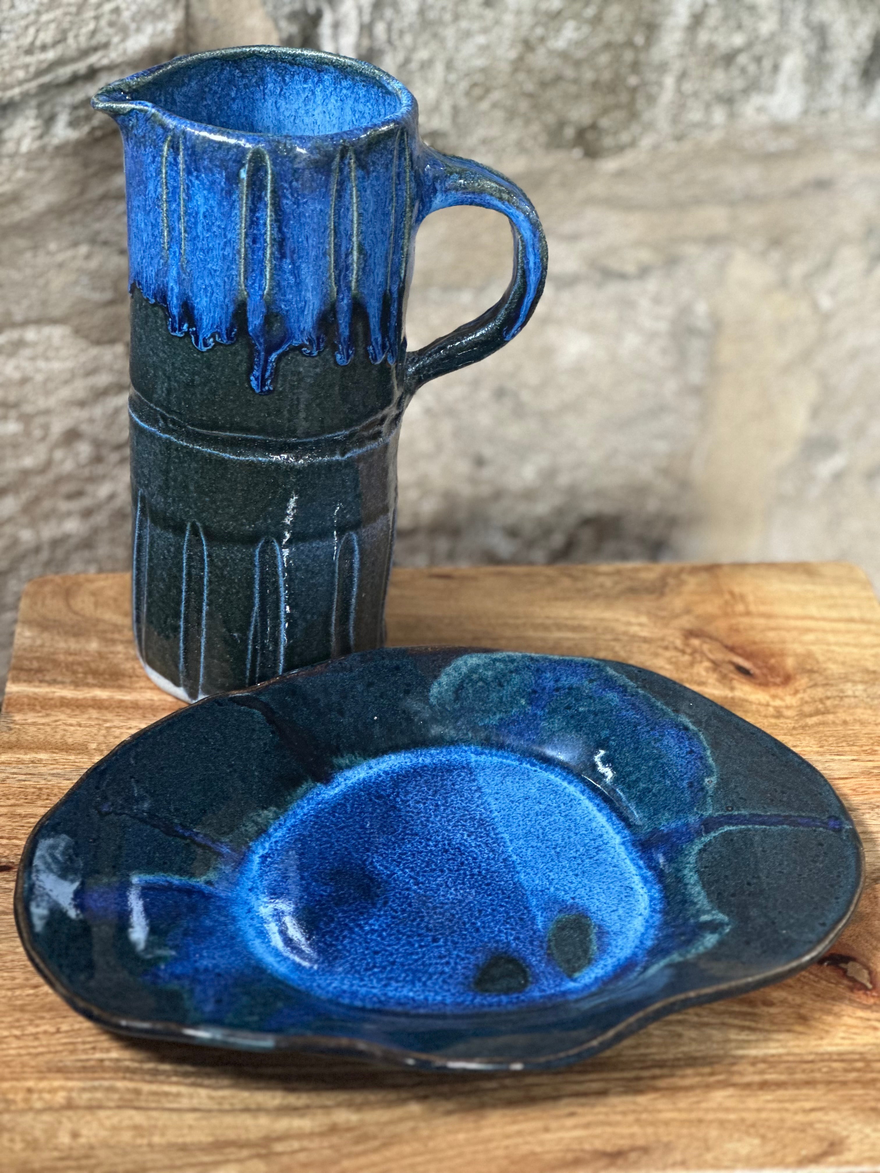 Serving Plate | Handmade Ceramic Platter | Ocean Eyes