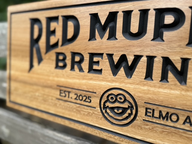 Personalized Outdoor House Sign Solid Wood Weatherproof & Ready to Hang