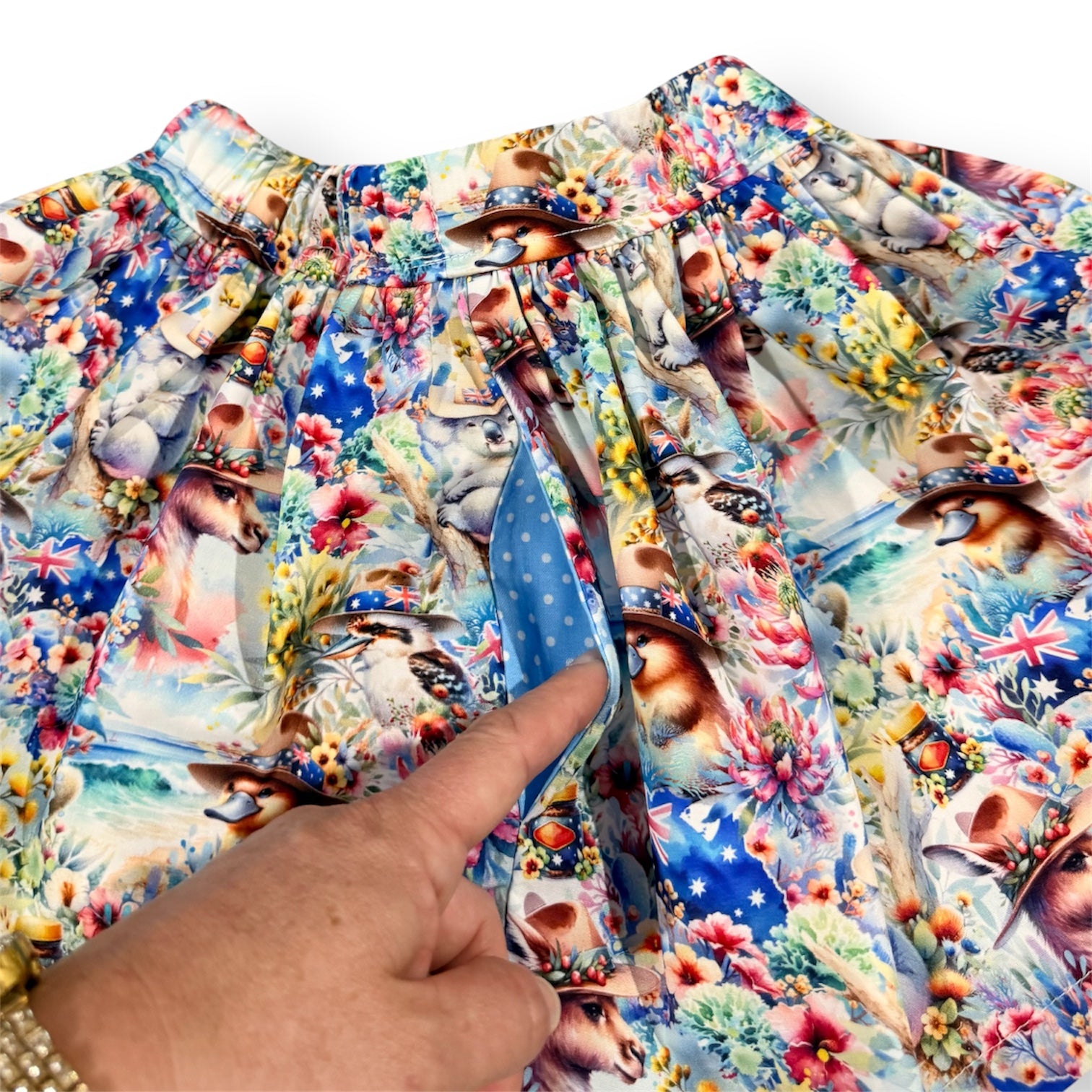 Australian Native Animals Floral Skirt – Sizes 4 & 5