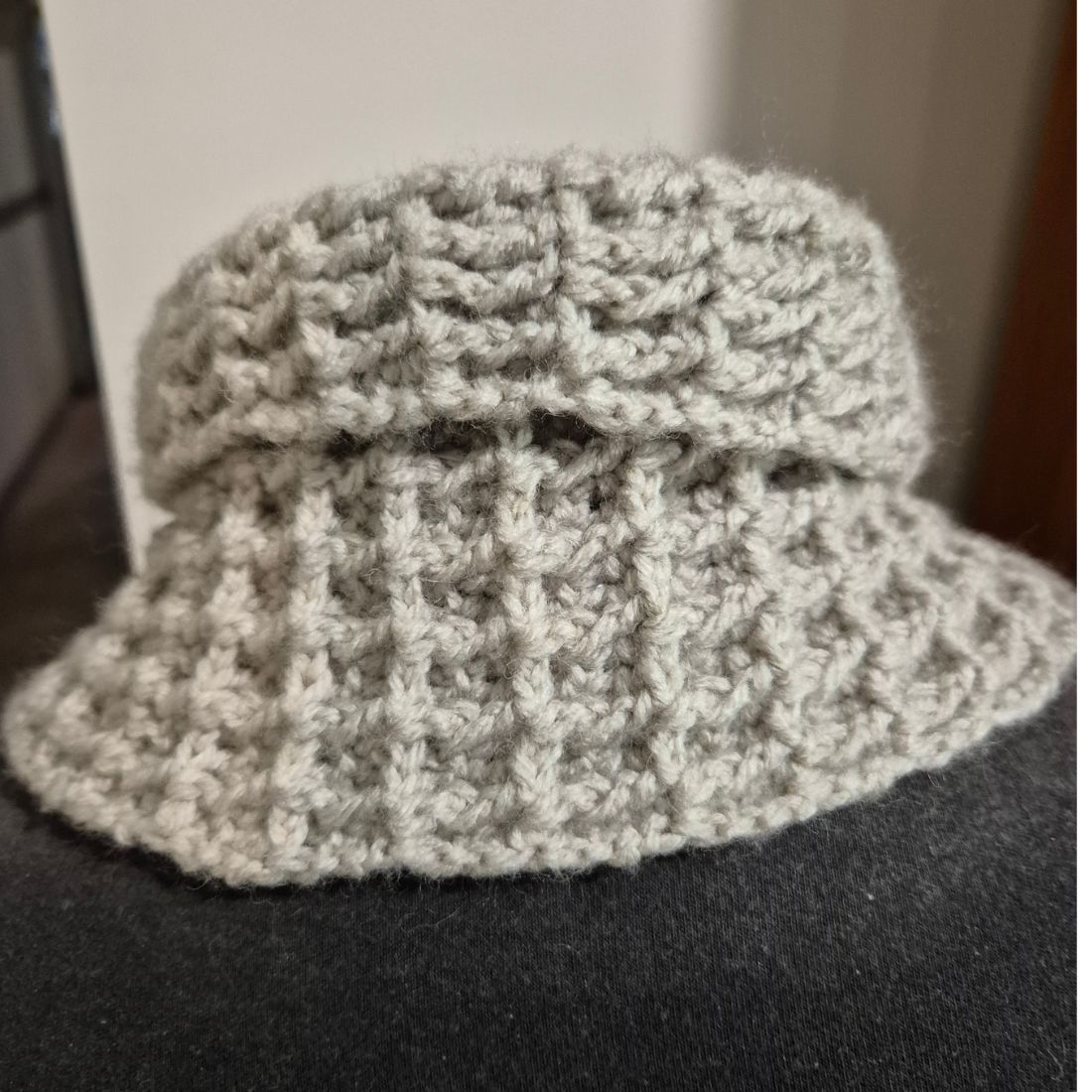 Handmade Crochet Cowl Neck Warmer Scarf Buttoned