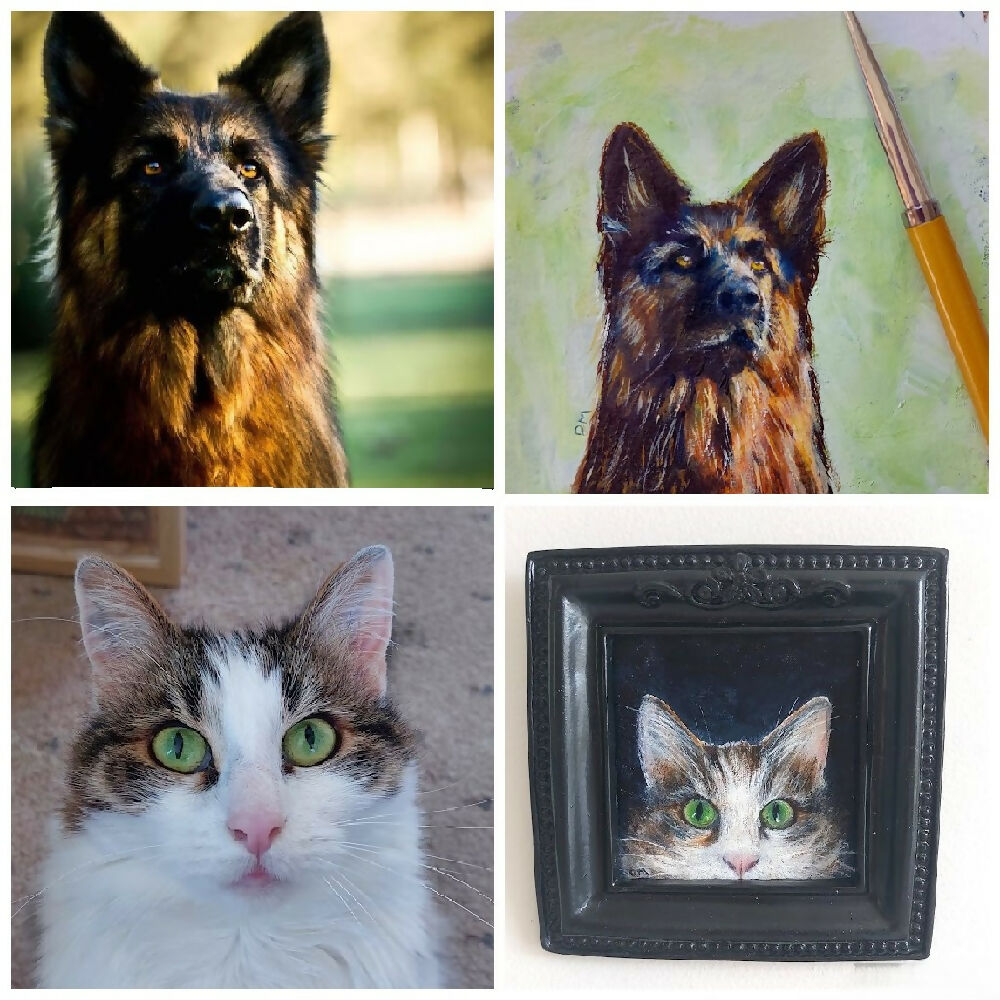 cat and dog art