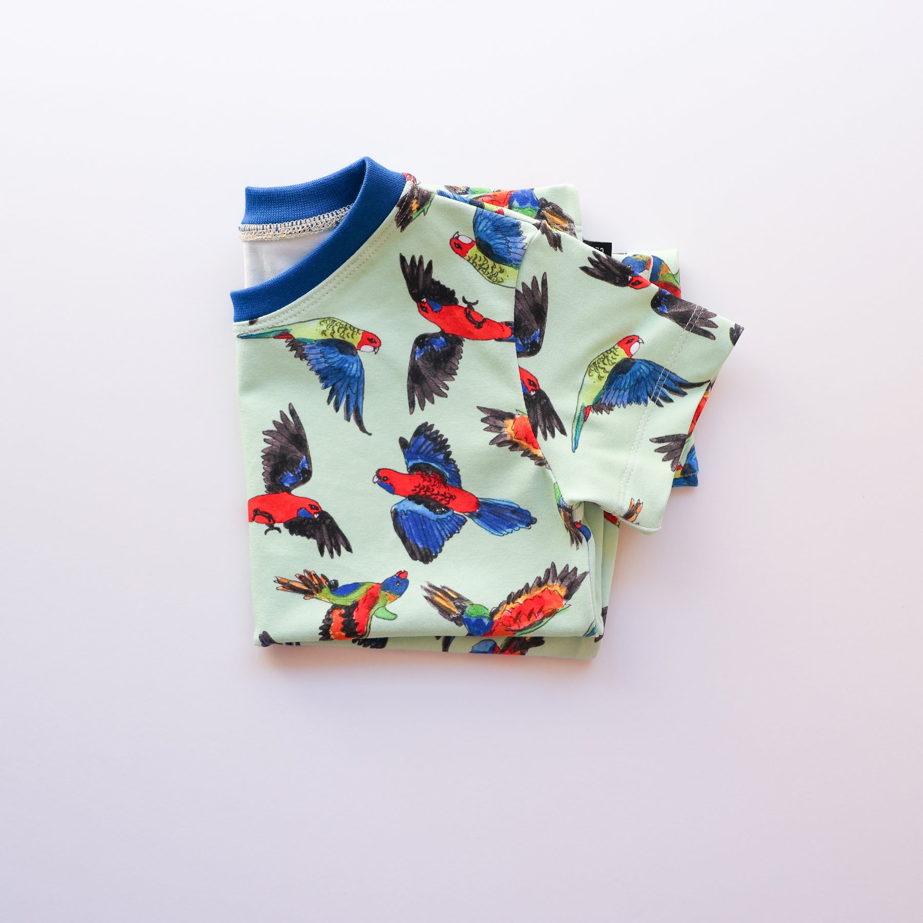 Rainbow birds organic cotton tee shirt 2026-27