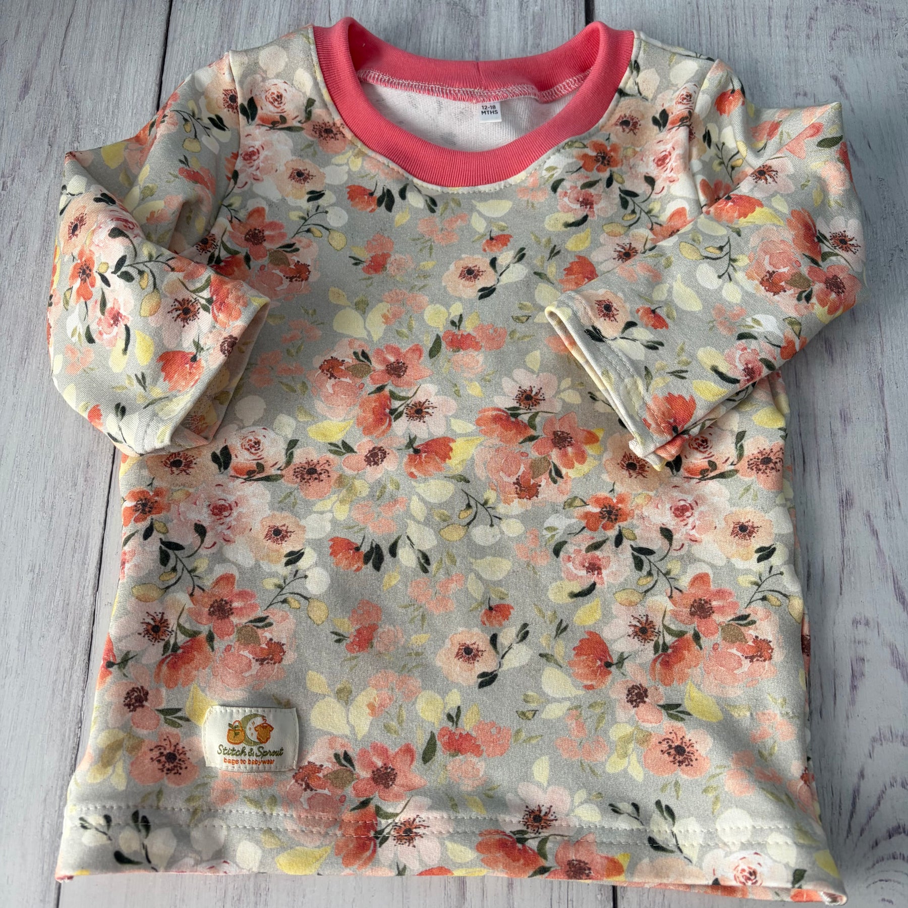 Vintage Floral Pyjamas Size 12-18 months