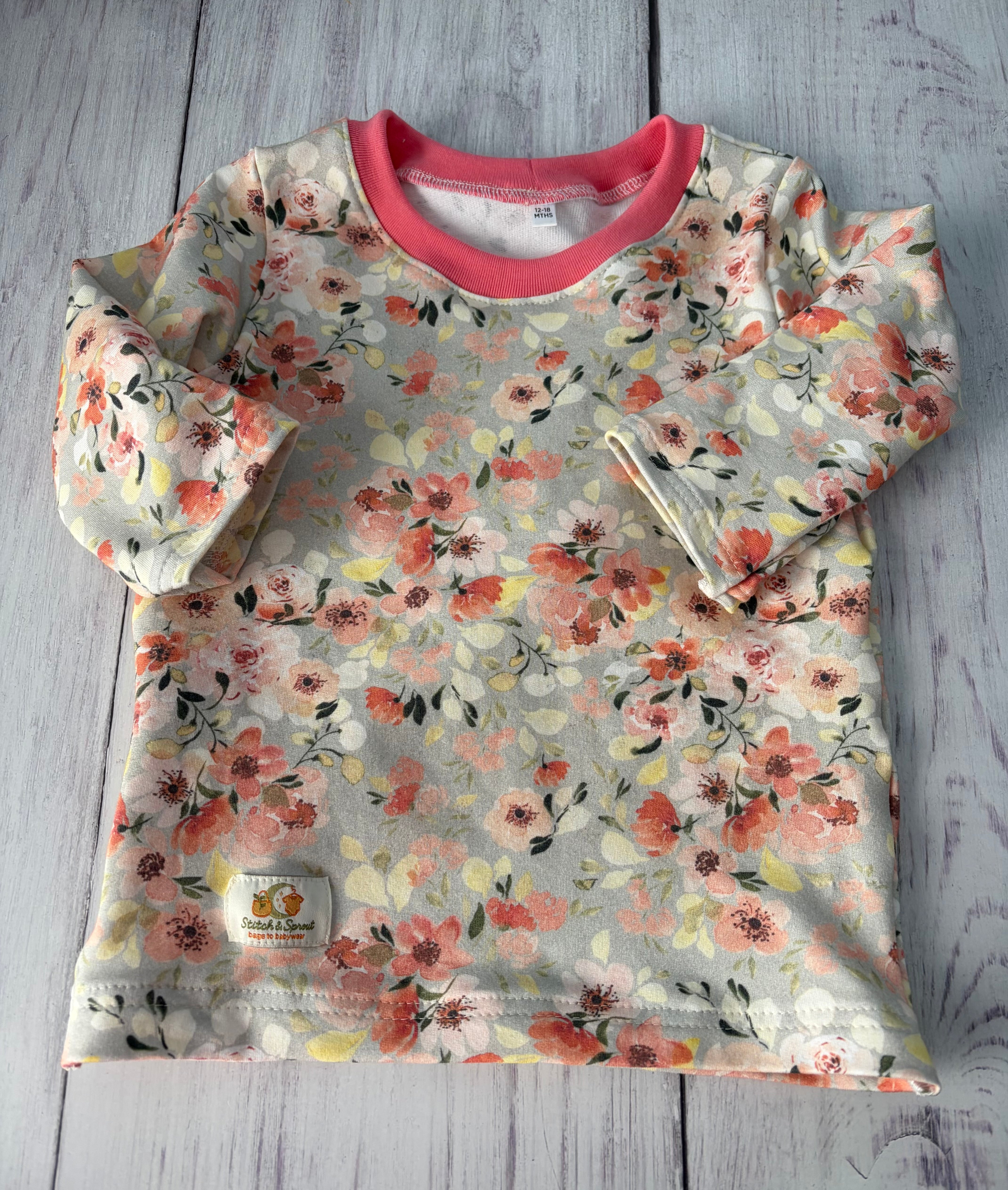 Floral Pyjamas Size 12-18 months