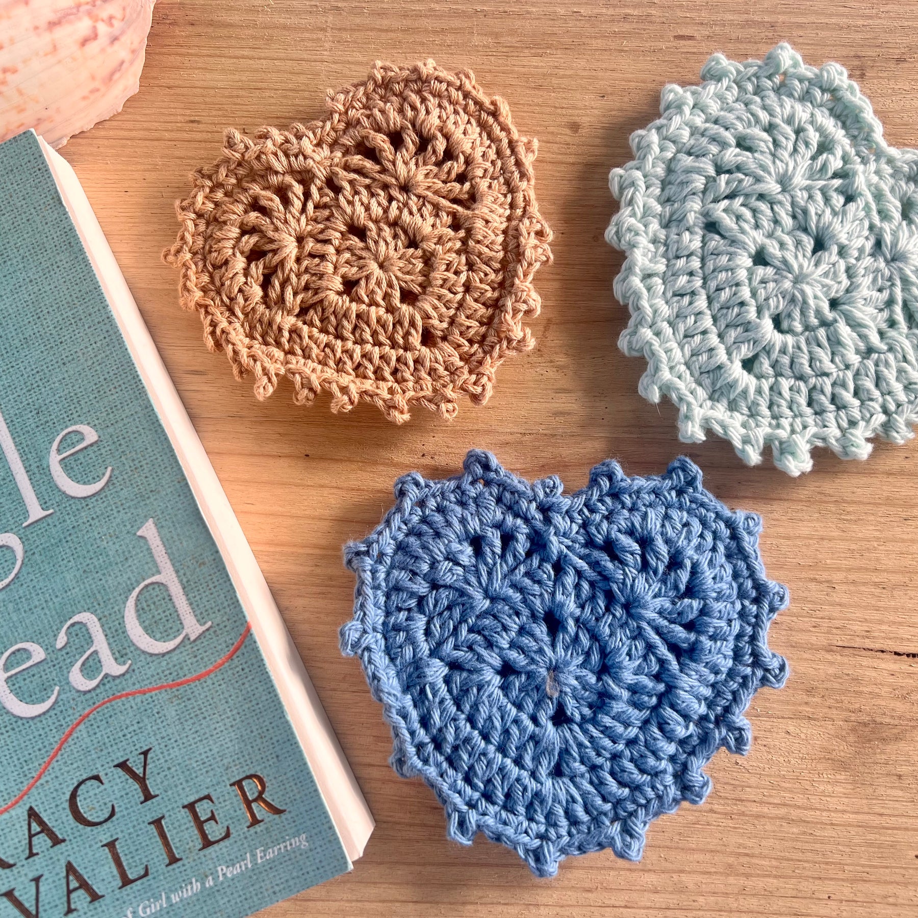 Crochet Heart Bookmark Set of 3 - Book Lover Gift - Heart Bookmark - Teacher Gift